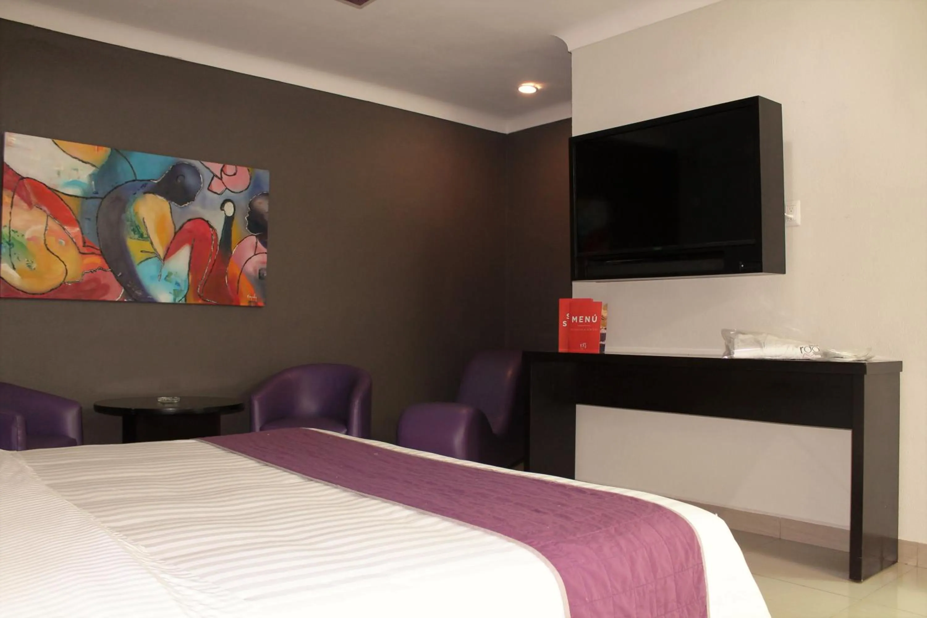 TV and multimedia, Bed in Motel Real de Queretaro