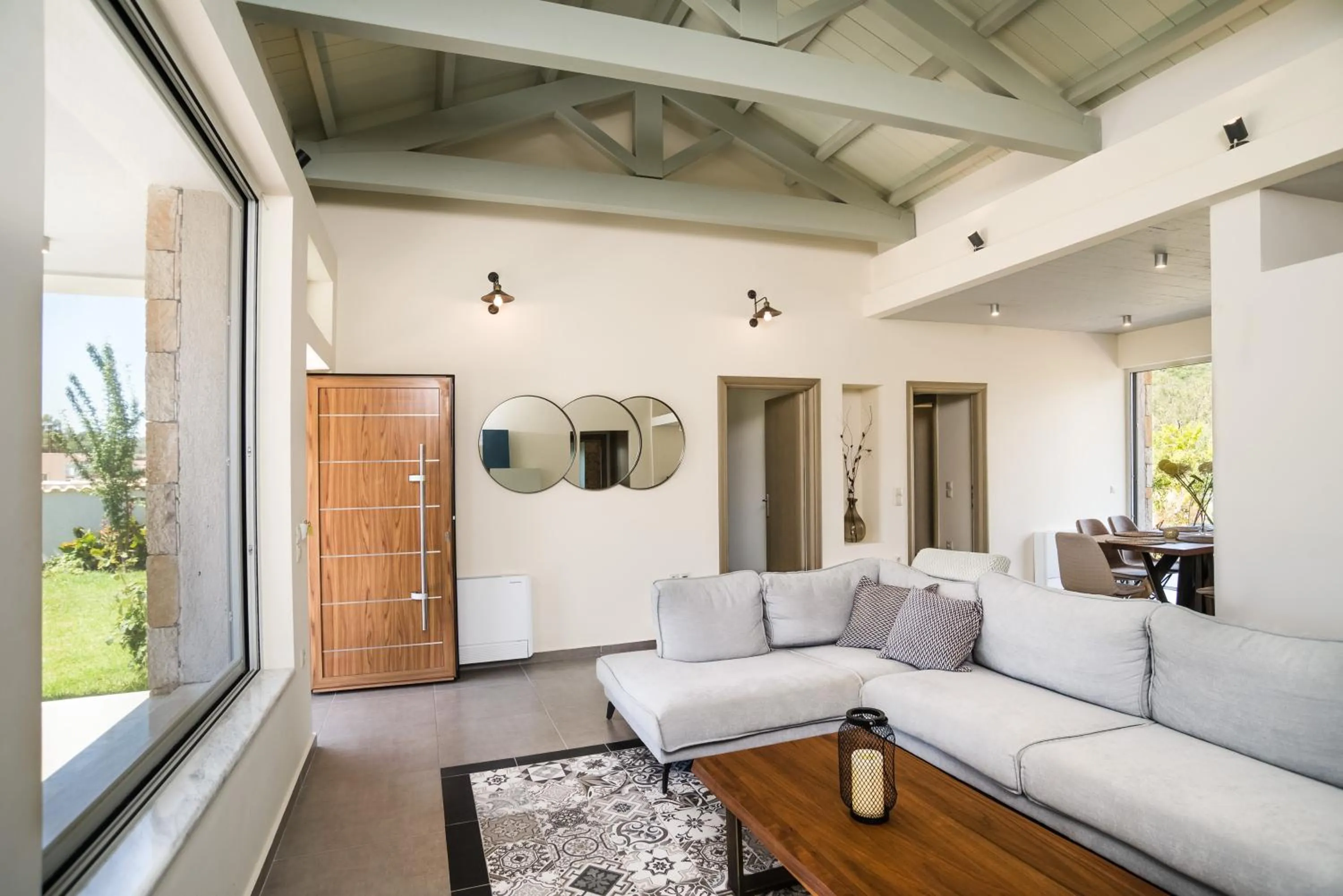 Seating area in Three Stars Luxury Villas
