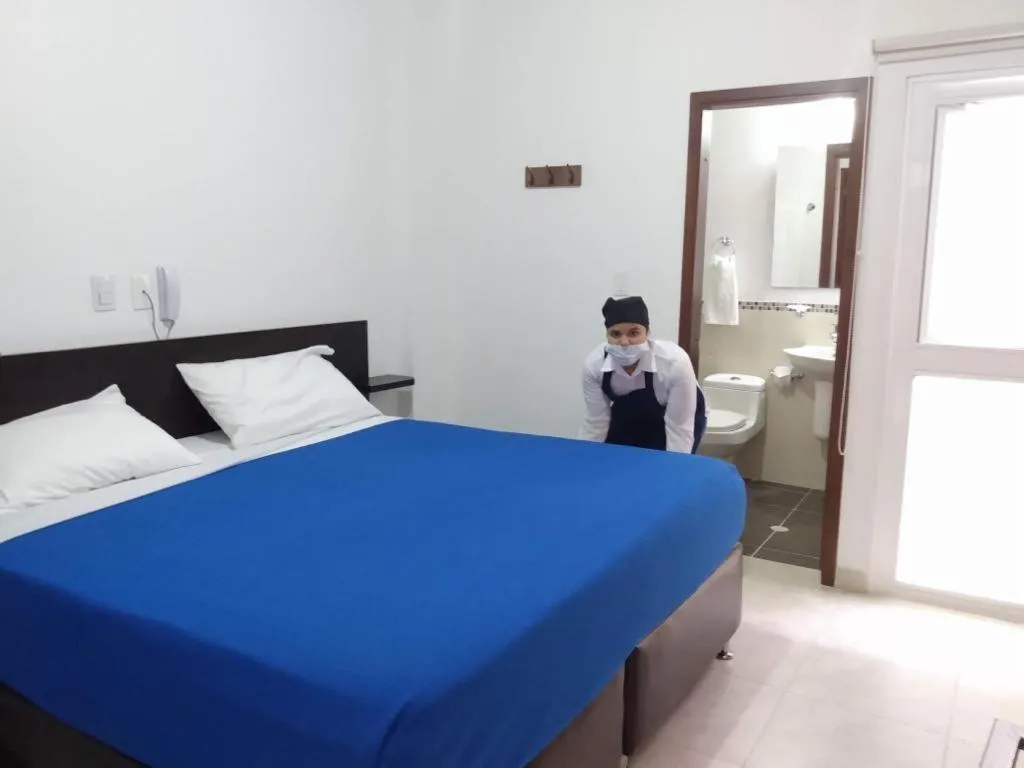 Bed in Hotel Abadias De Zapatoca