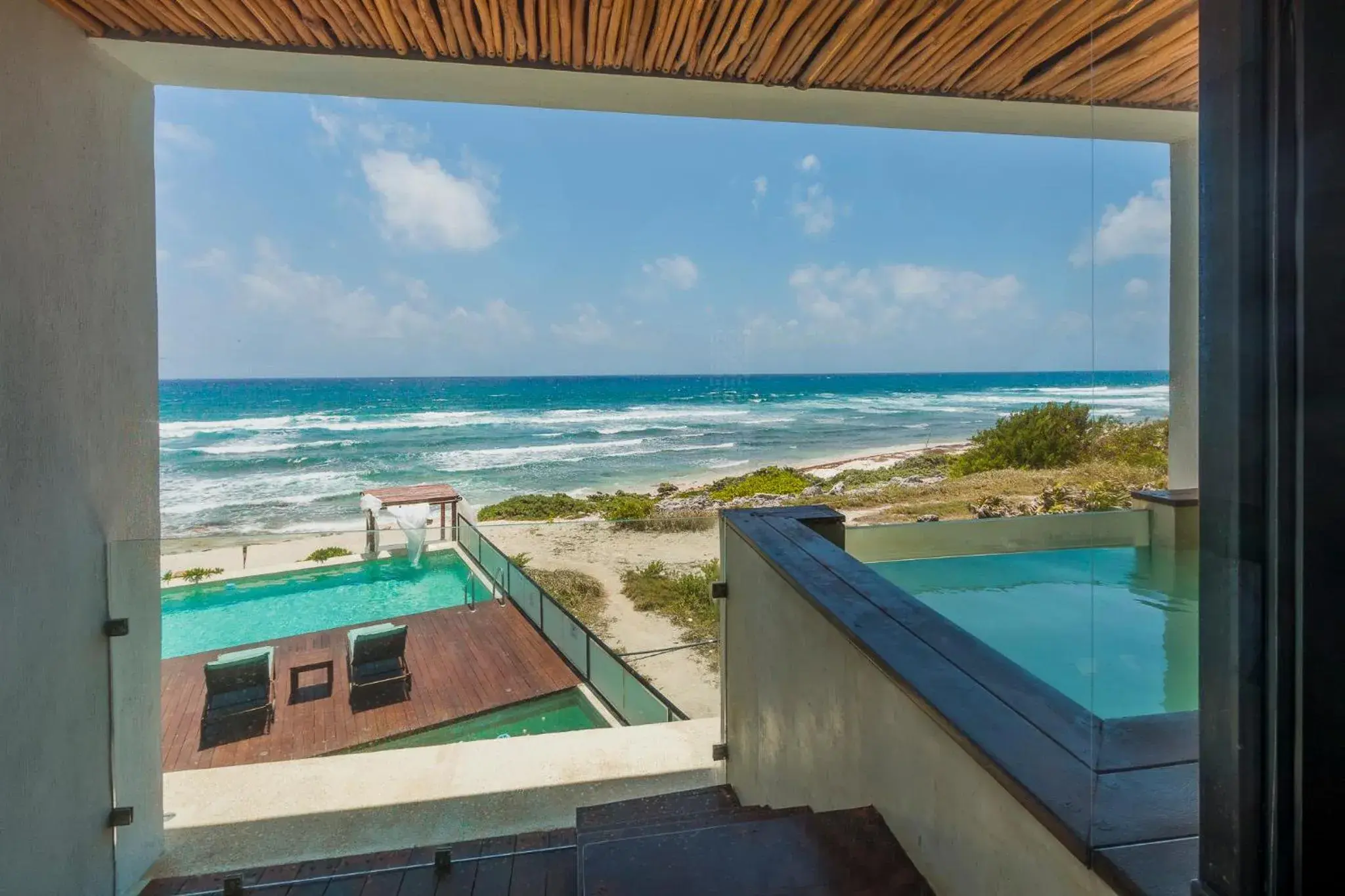 Pool view in O' Tulum Condo Hotel Adults Only Pool view in O' Tulum Condo Hotel Adults Only