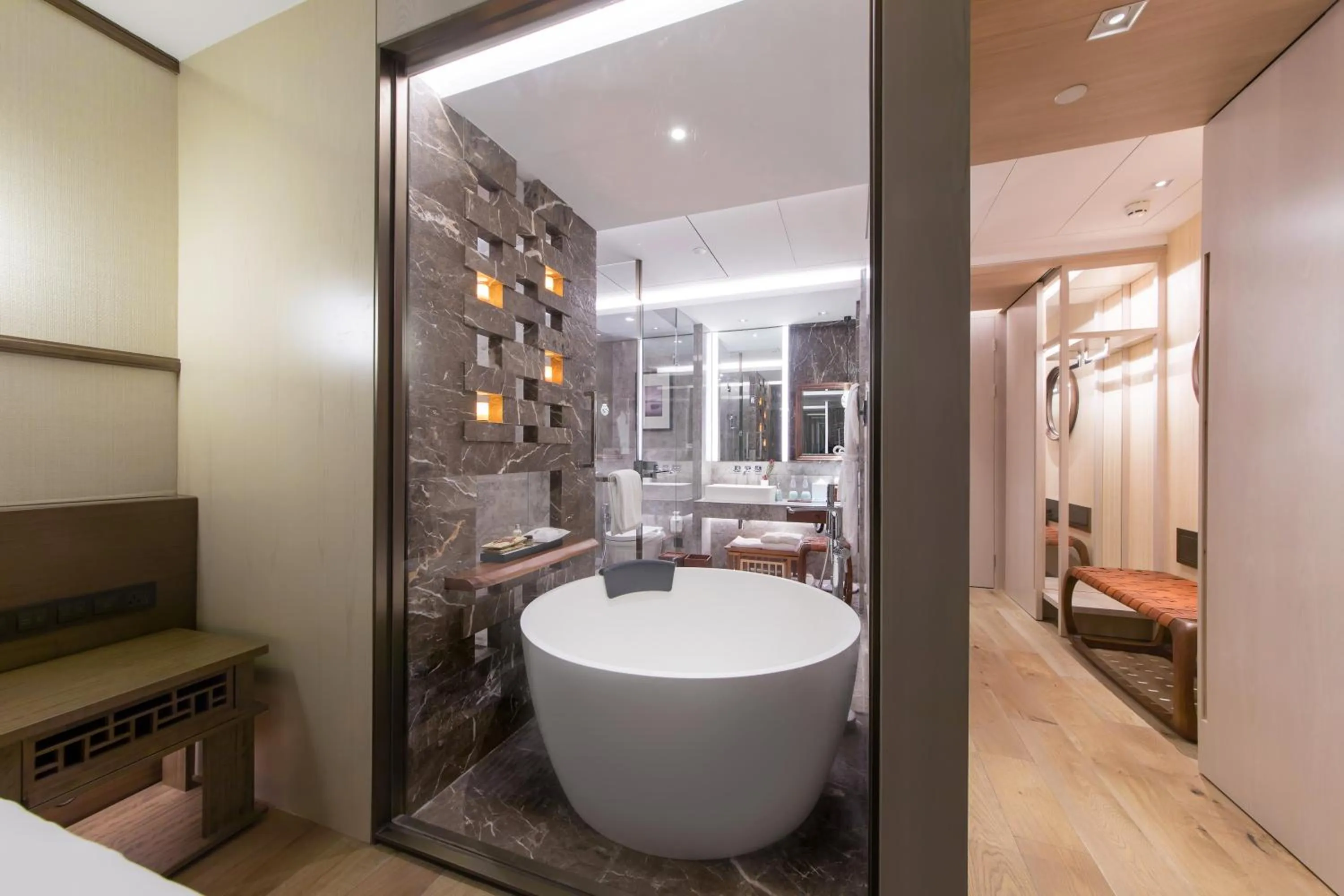 Toilet, Bed in The Anandi Hotel and SPA - Luxury Healing Hotel for Wellbeing