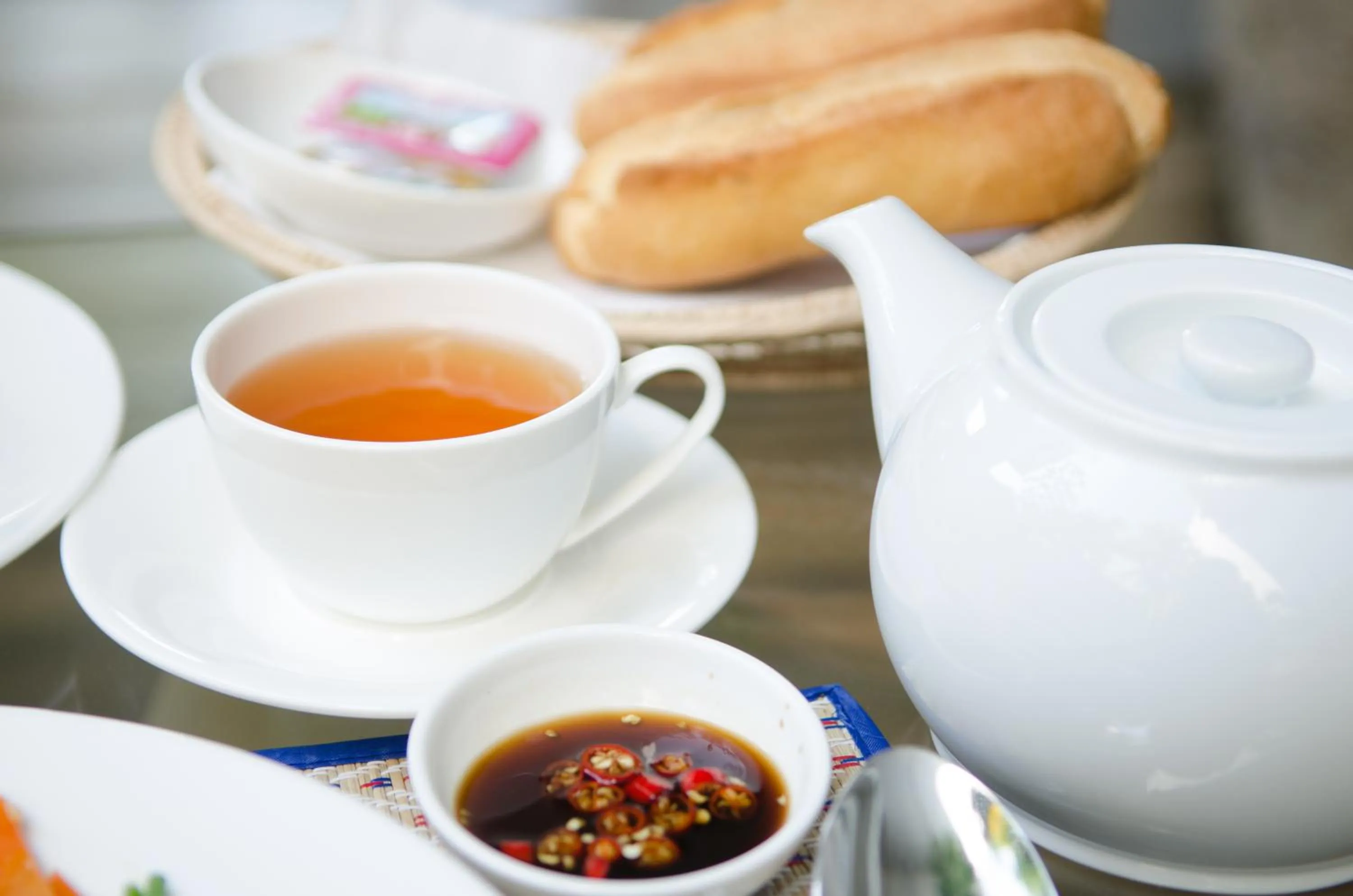 American breakfast in Hotel Five.S