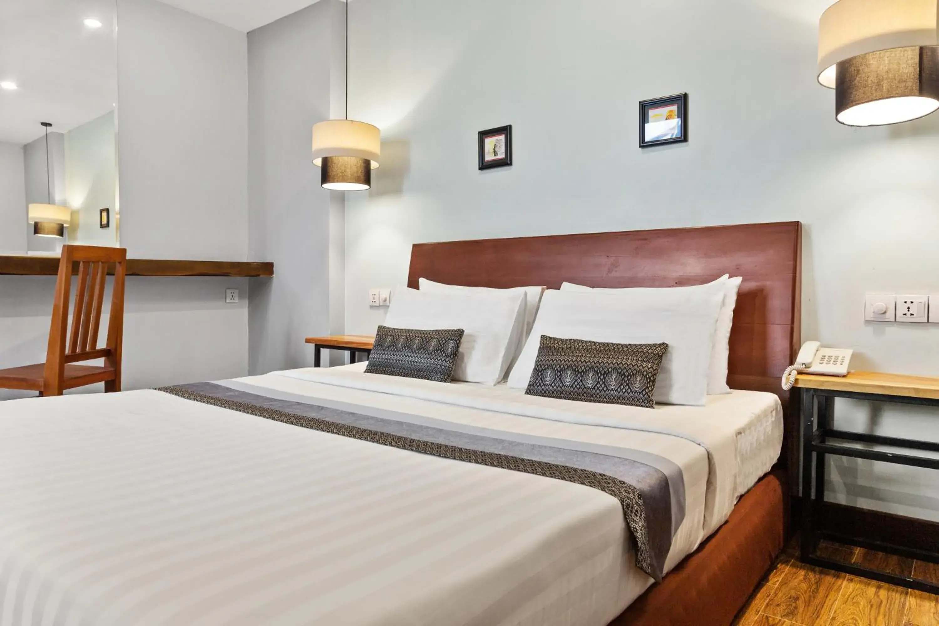 Bed in Hotel Five.S Bed in Hotel Five.S