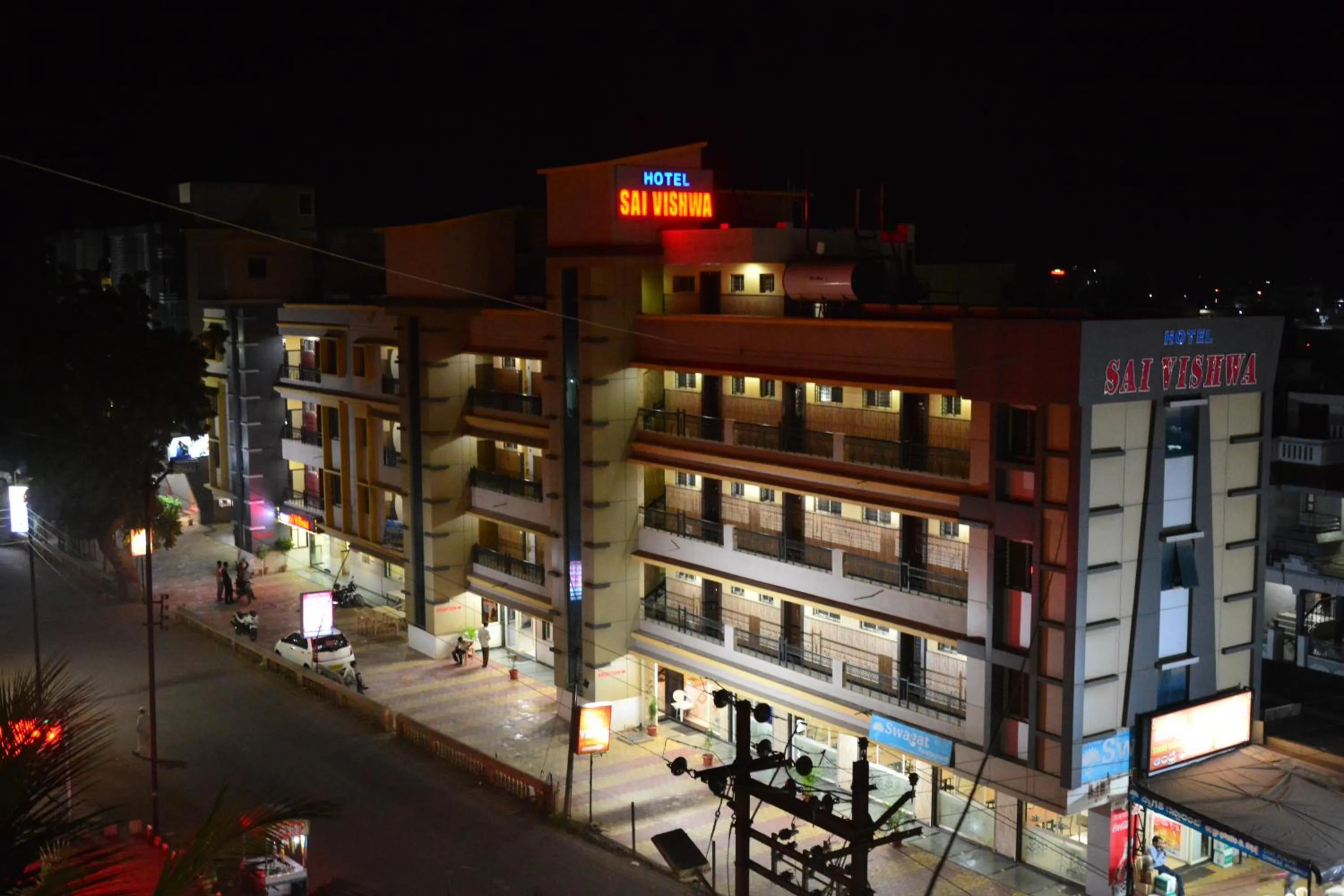 On site in Hotel Sai Vishwa