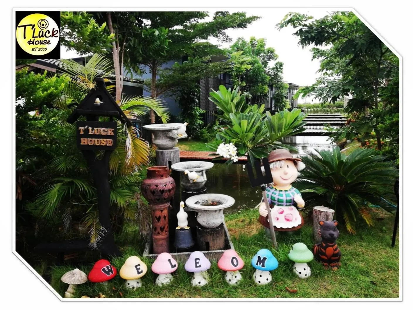 Decorative detail in T'Luck House Resort