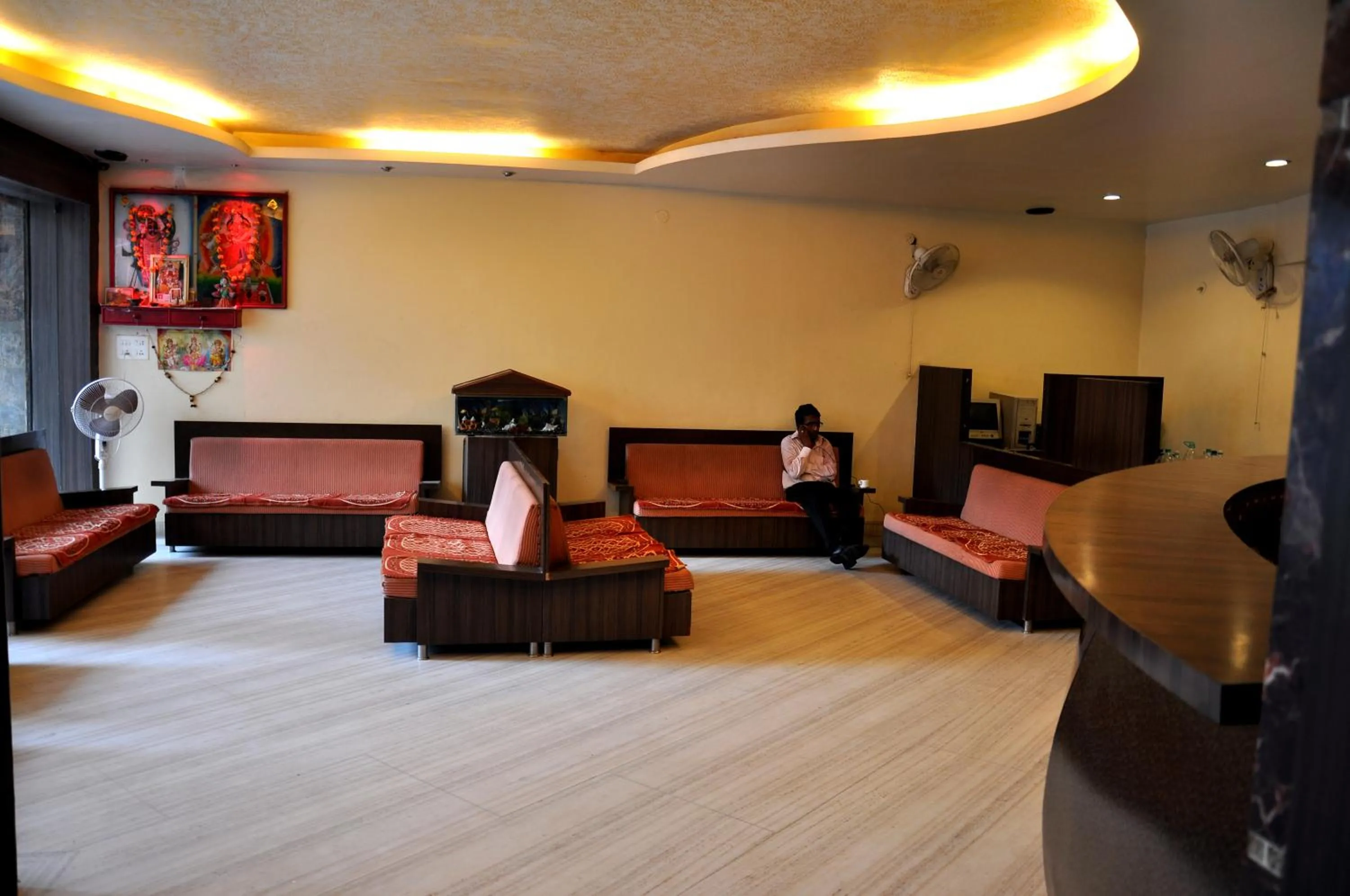 Seating area in Hotel Savera