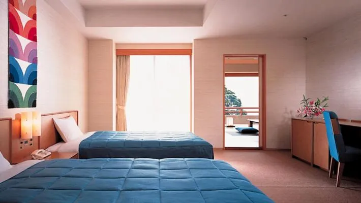 Bed in Akazawa Onsen Hotel