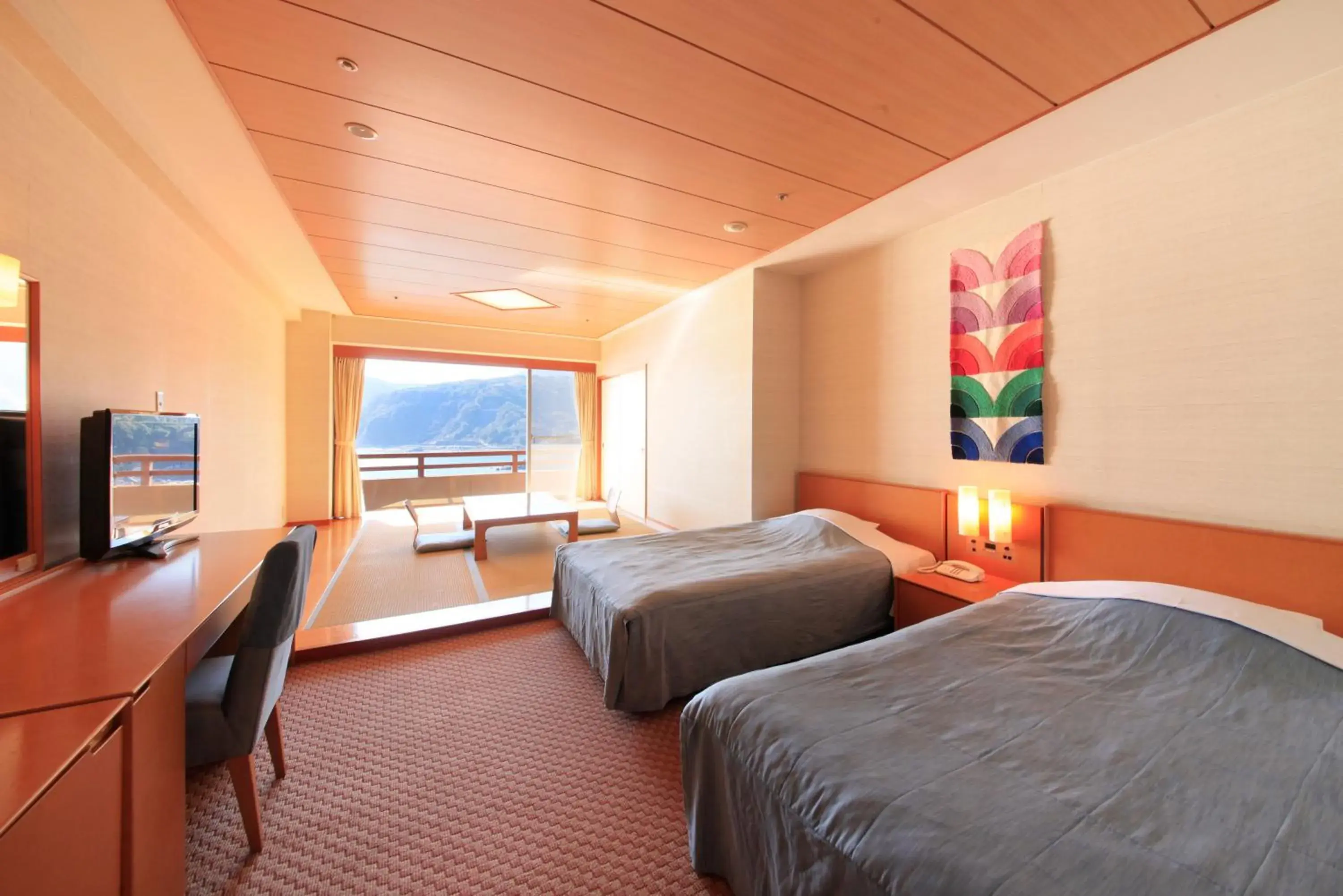 Bed in Akazawa Onsen Hotel Bed in Akazawa Onsen Hotel