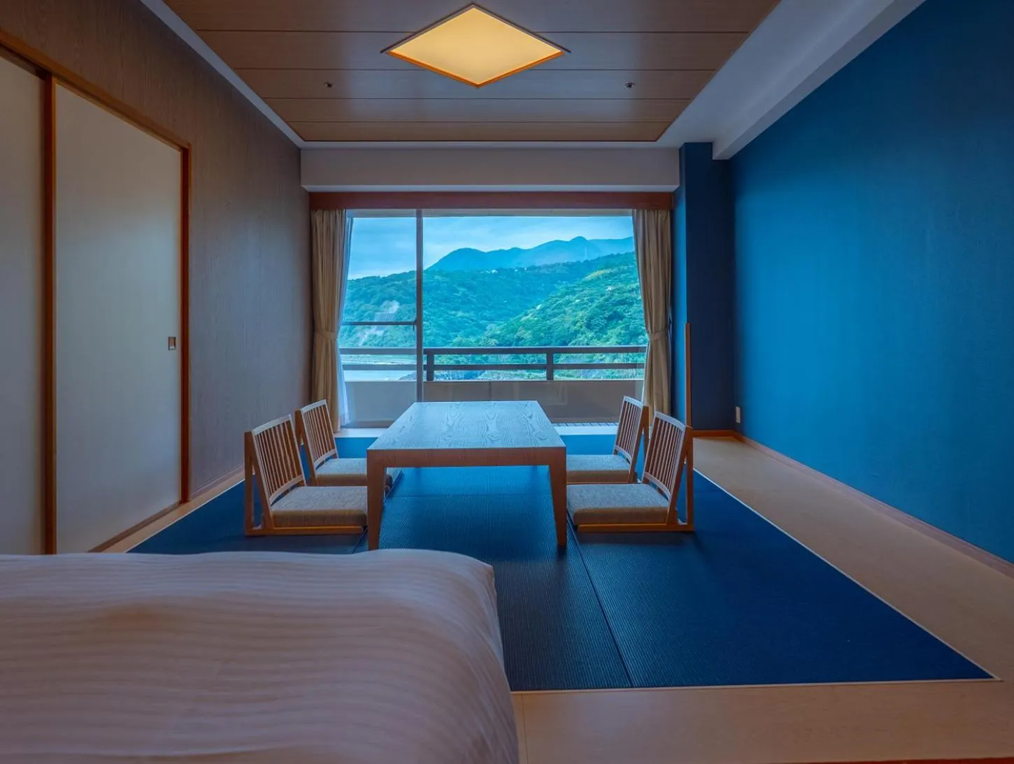 Bed in Akazawa Onsen Hotel