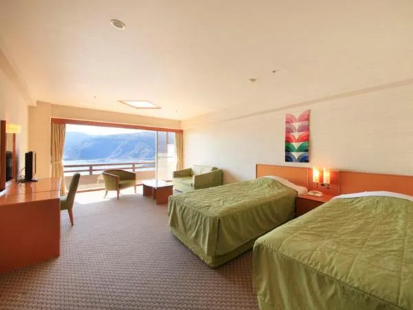 Bed in Akazawa Onsen Hotel