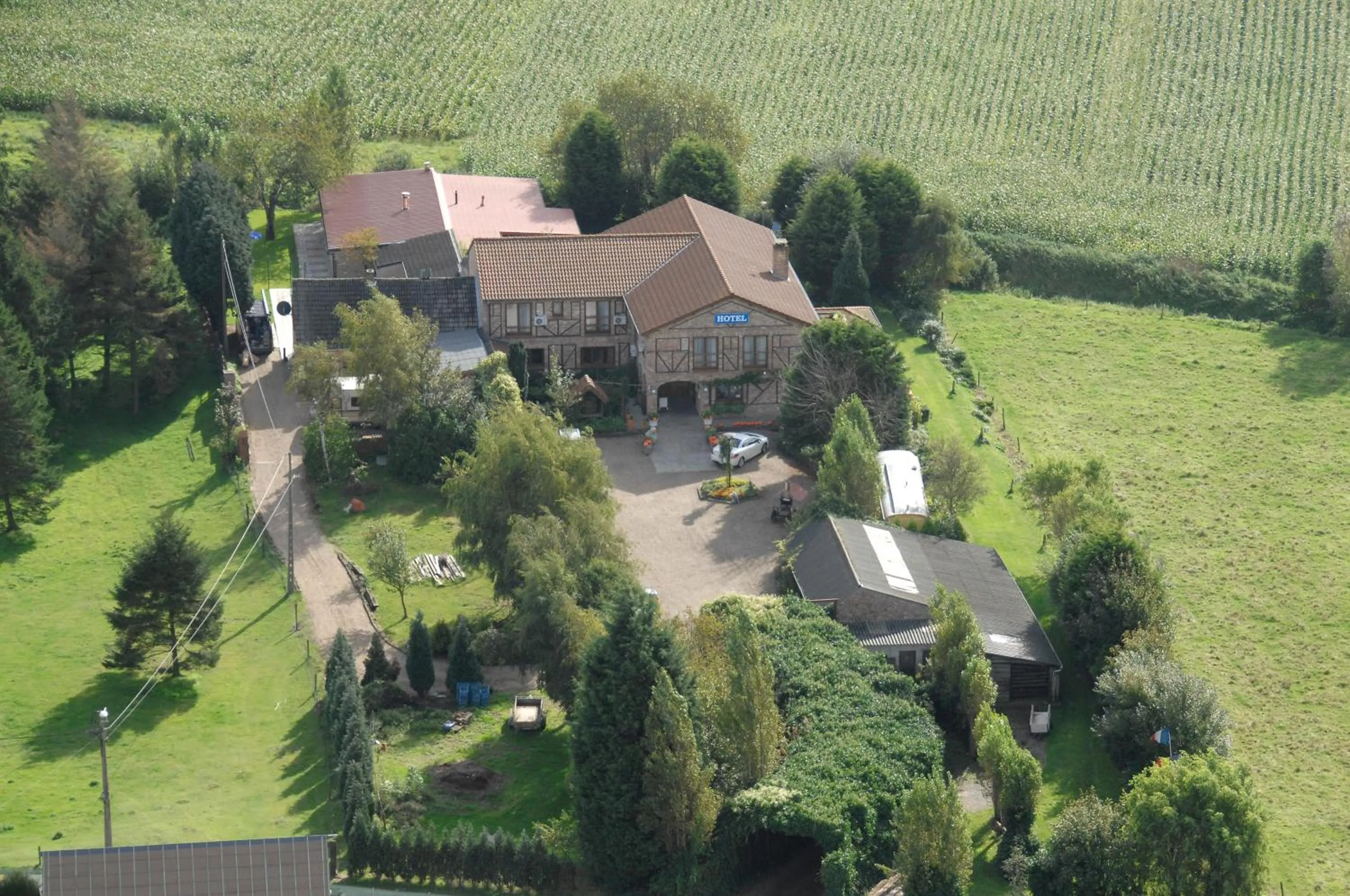 Bird's eye view in Hotel De Stokerij