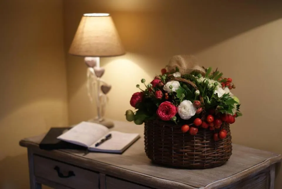 Lobby or reception in La Roseraie