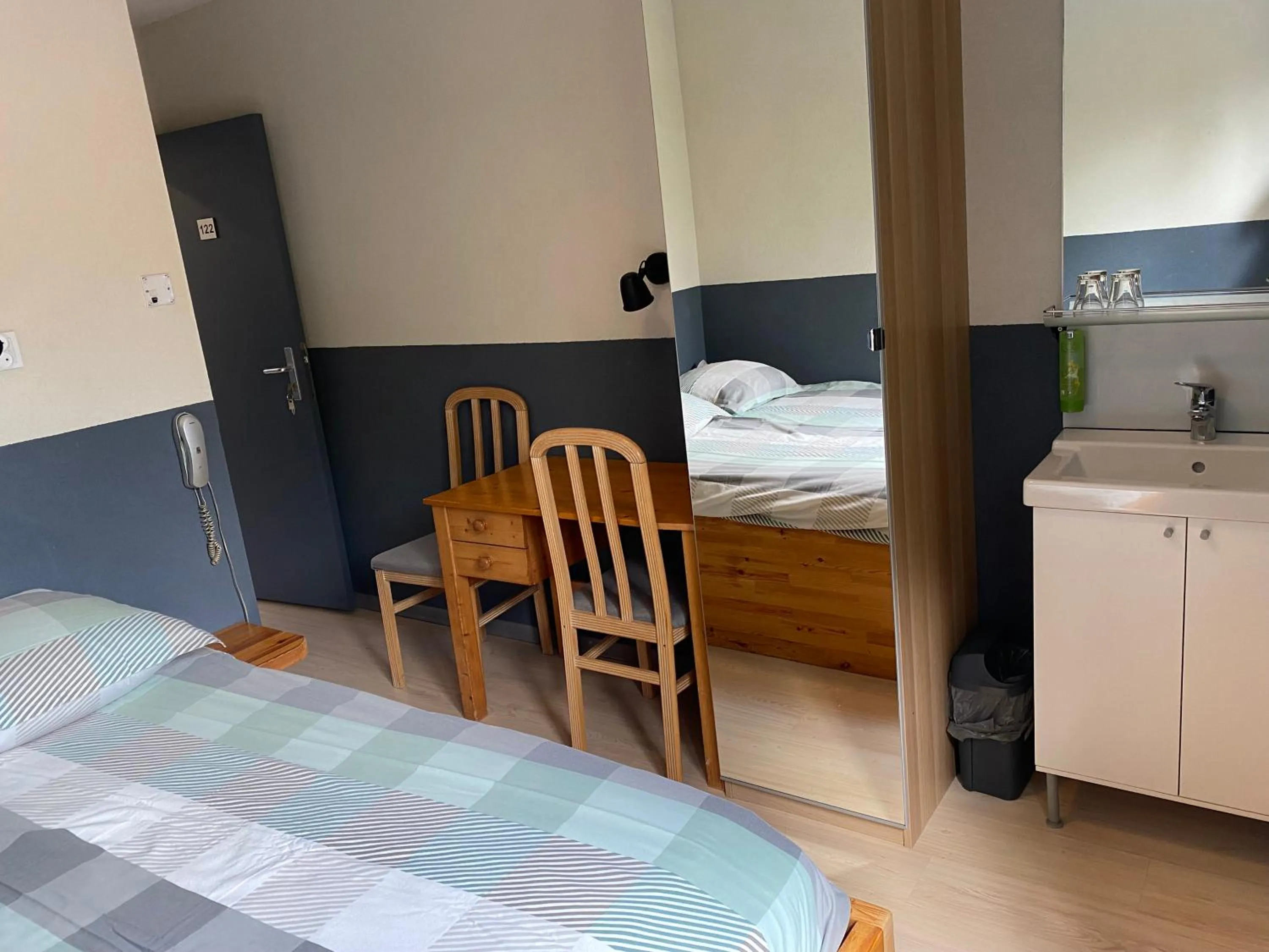 Bed in Hotel Fauwater