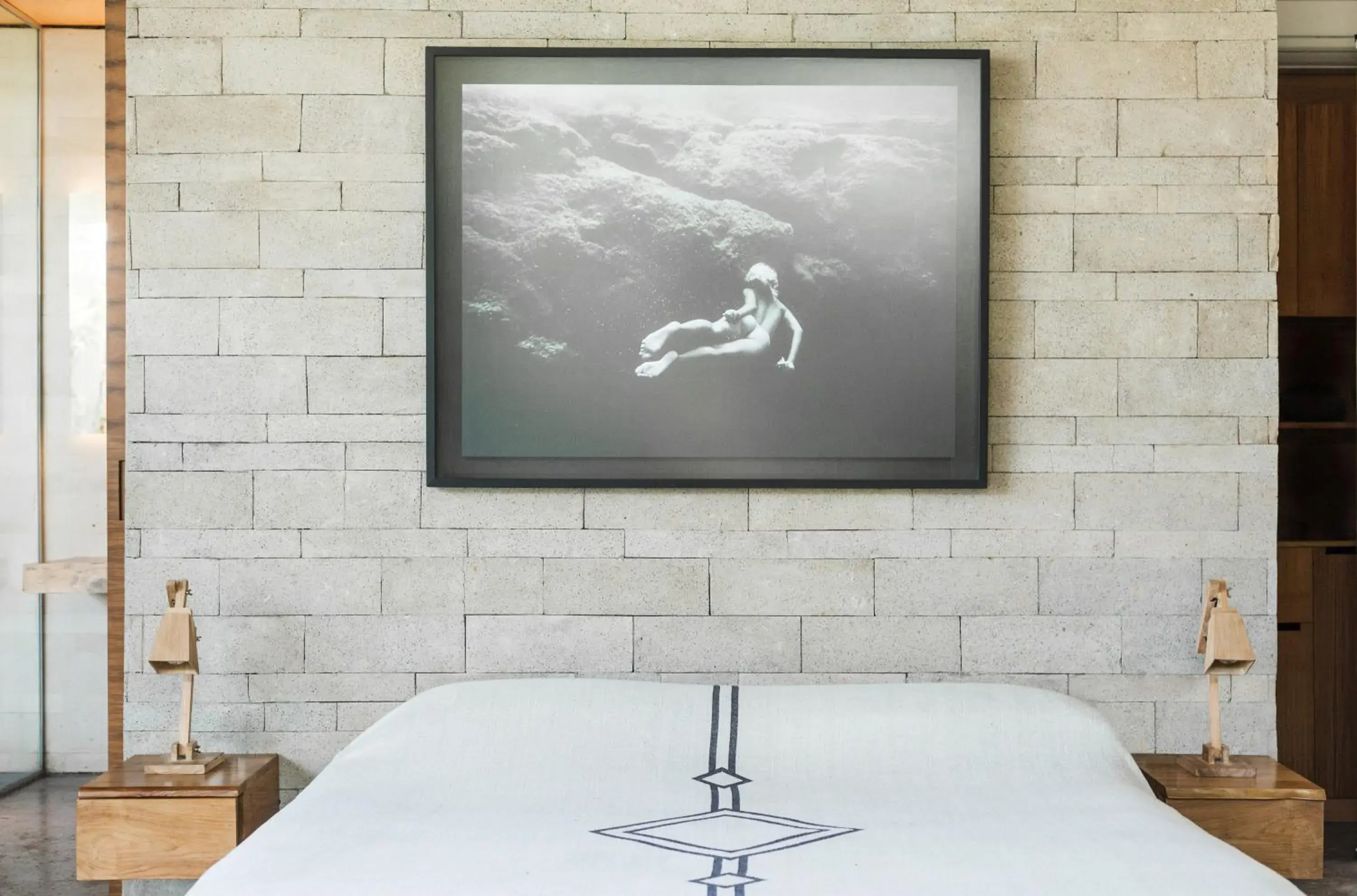 Decorative detail, Bed in The Slow Decorative detail, Bed in The Slow