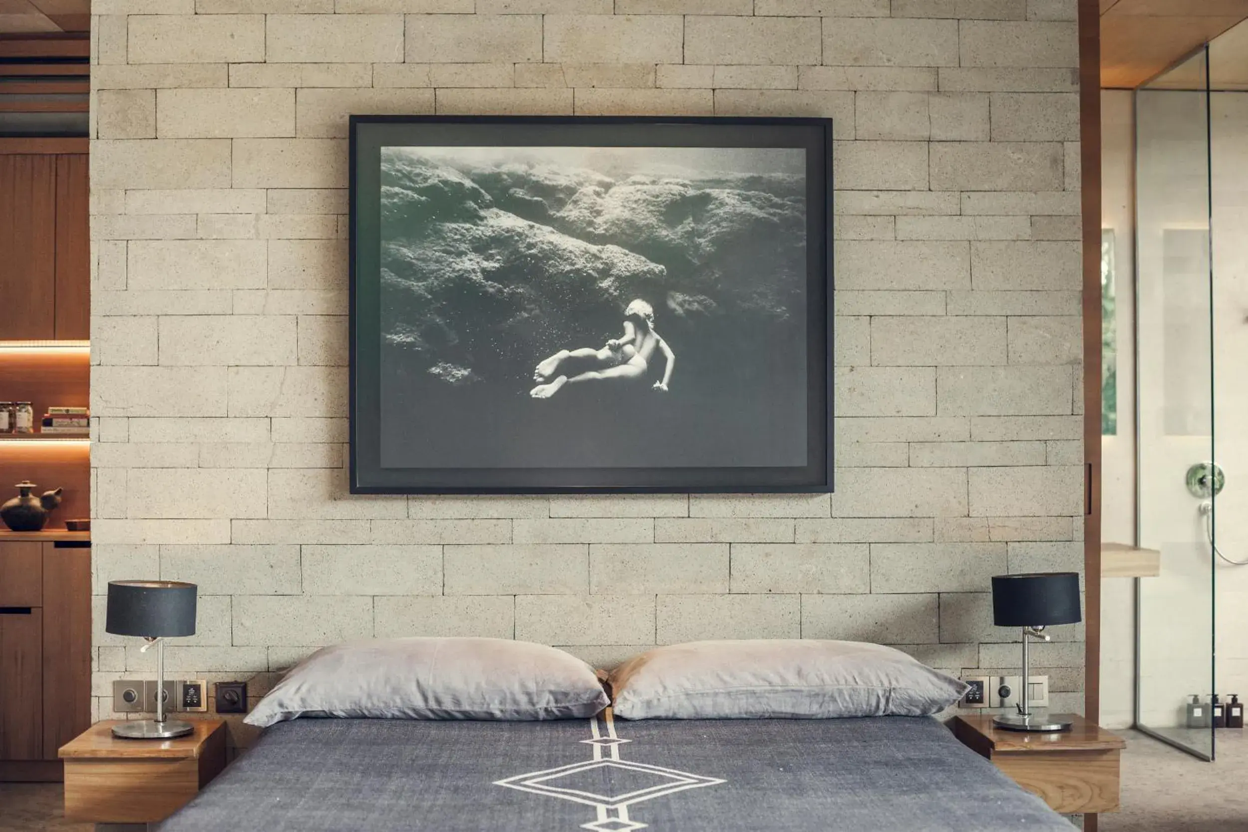 Decorative detail, Bed in The Slow Decorative detail, Bed in The Slow