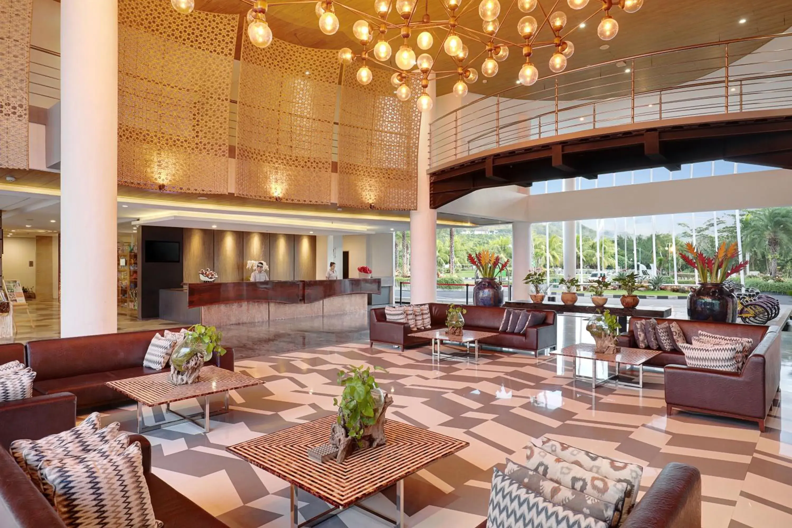 Lobby or reception in Swiss-Belresort Pecatu Lobby or reception in Swiss-Belresort Pecatu