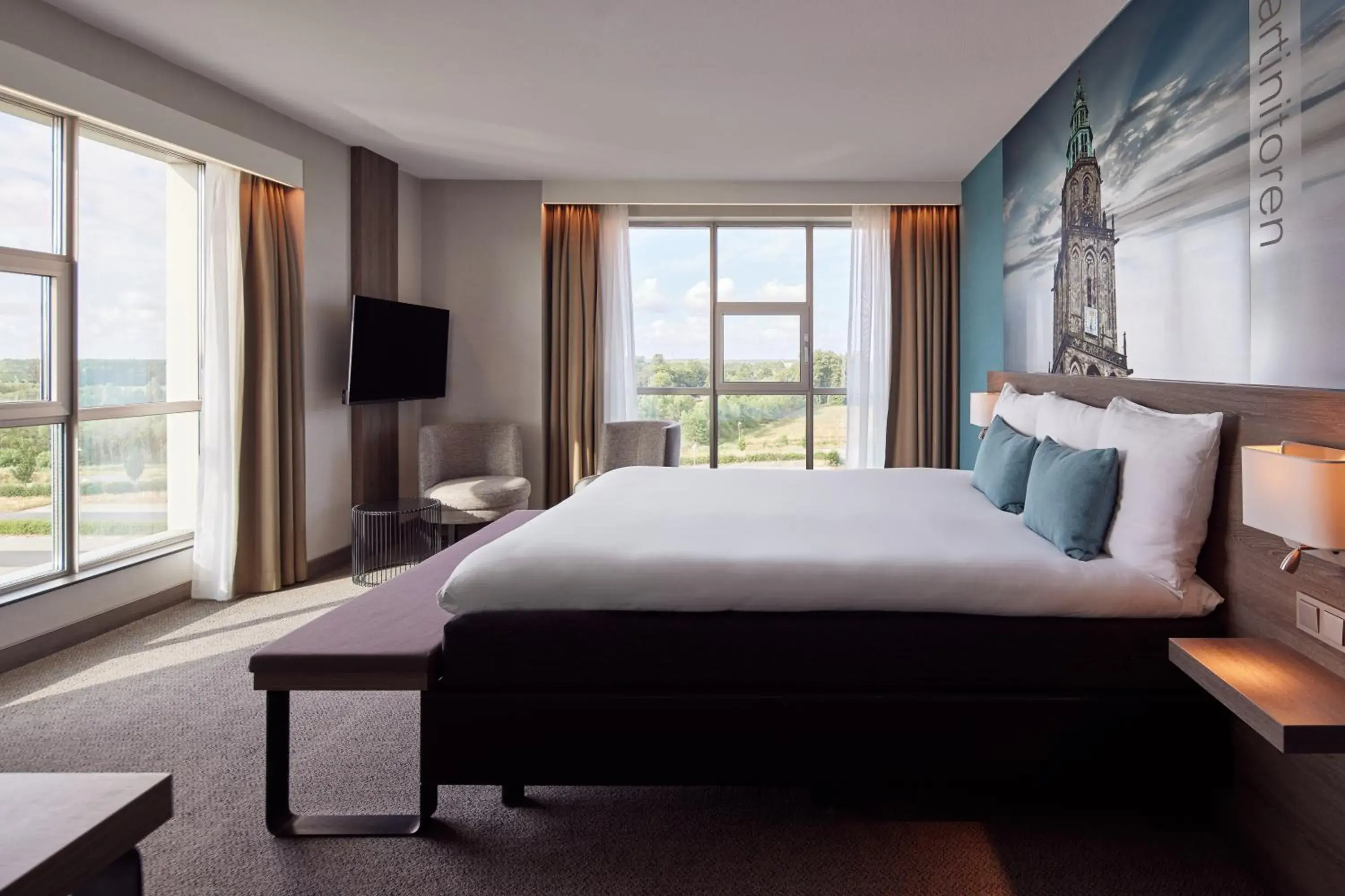 Bedroom, Bed in Van der Valk Hotel Groningen-Hoogkerk Bedroom, Bed in Van der Valk Hotel Groningen-Hoogkerk