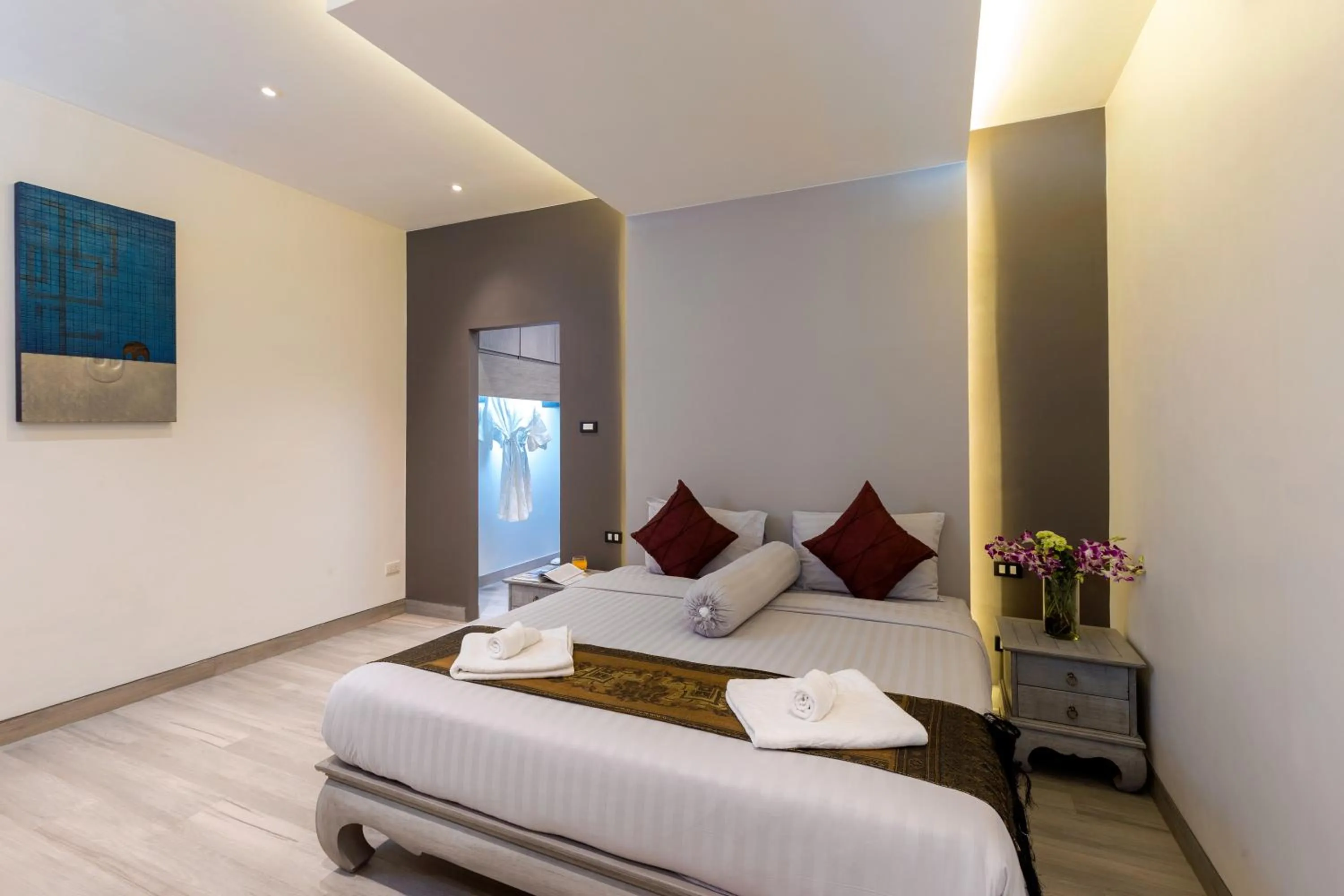 Bedroom, Bed in Karon Beach Pool Villa - Sha Extra Plus