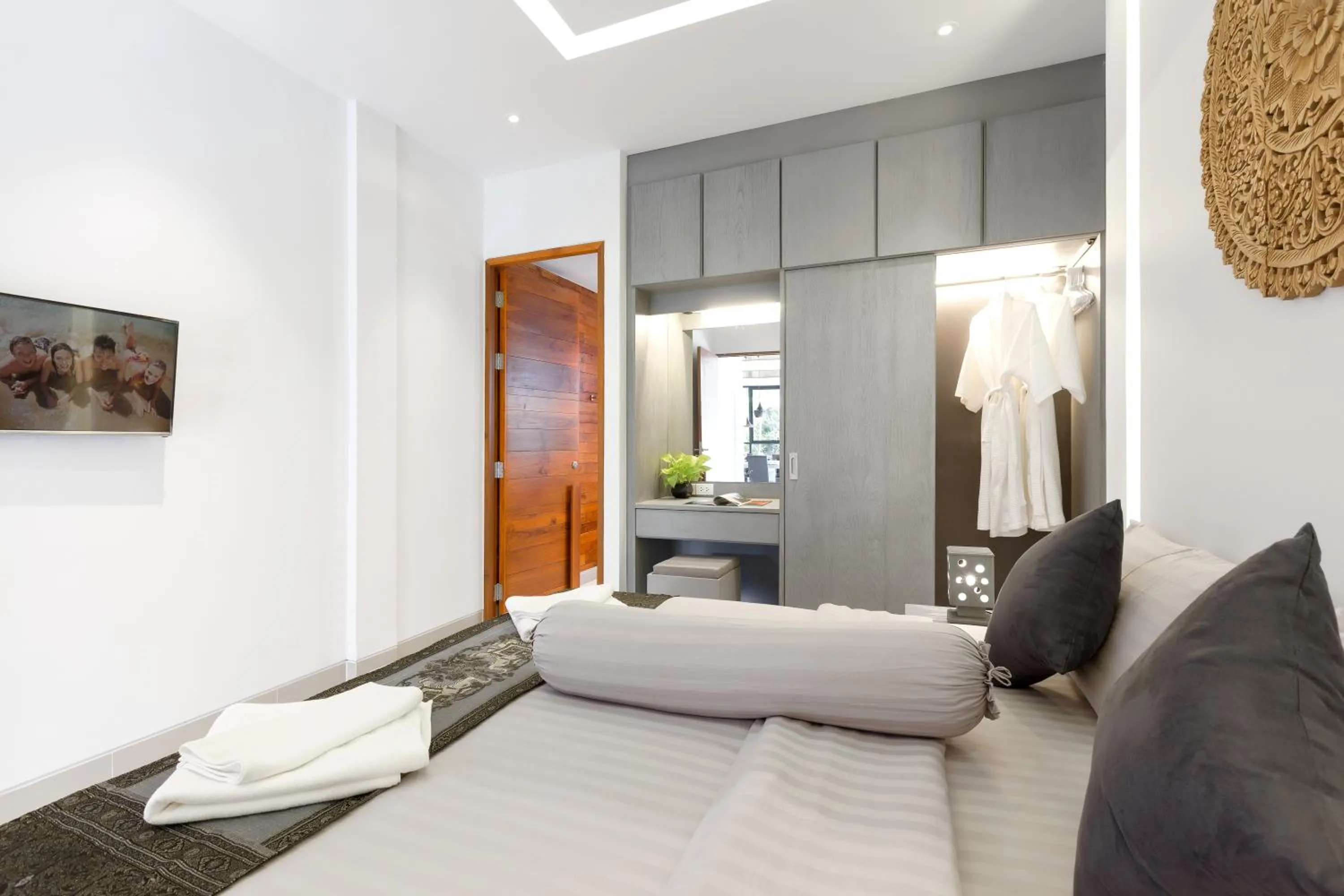 Bedroom, Bed in Karon Beach Pool Villa - Sha Extra Plus