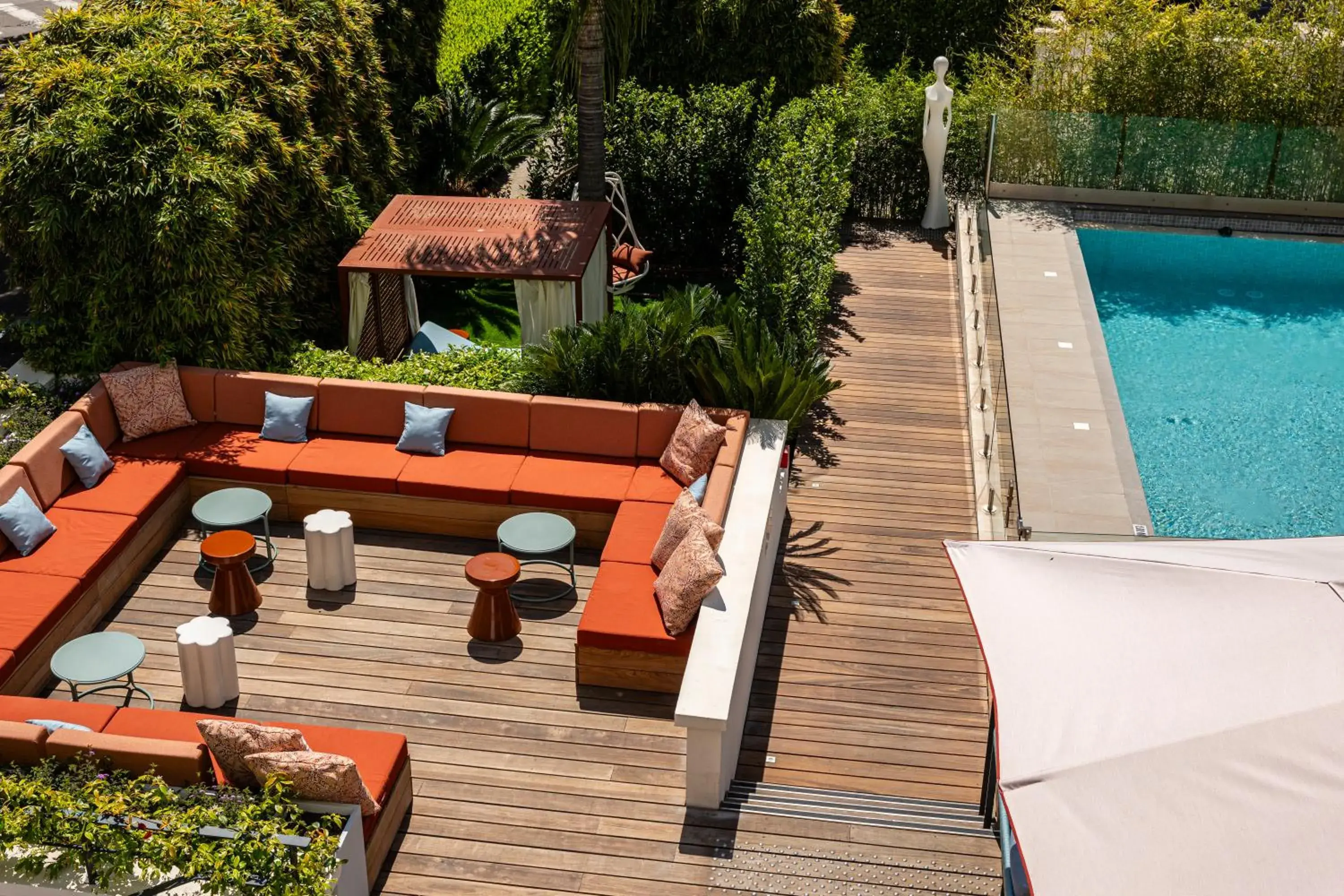 Garden view in Hôtel Le Canberra Garden view in Hôtel Le Canberra