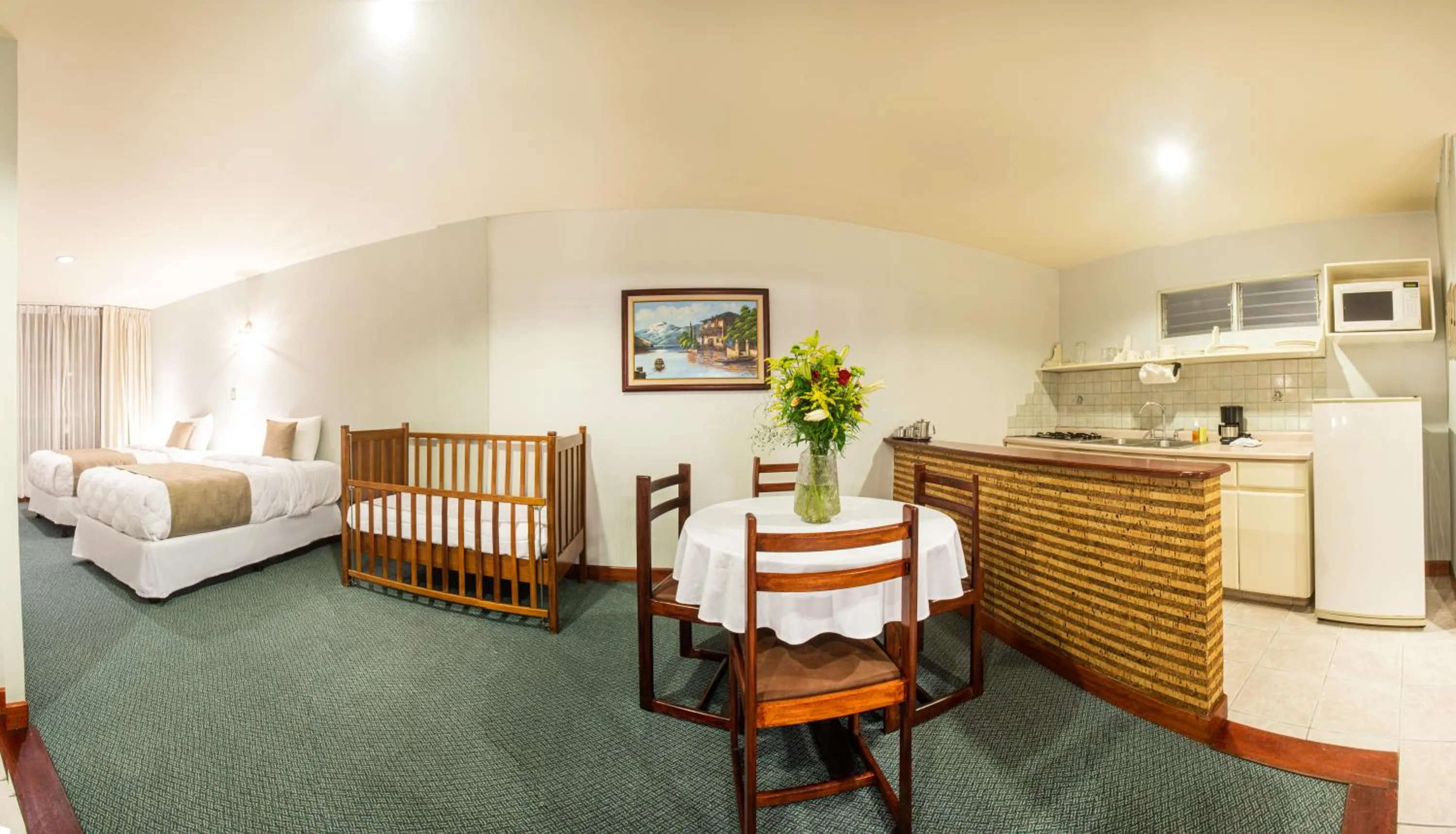 Dining area, Bed in Apartotel Tairona