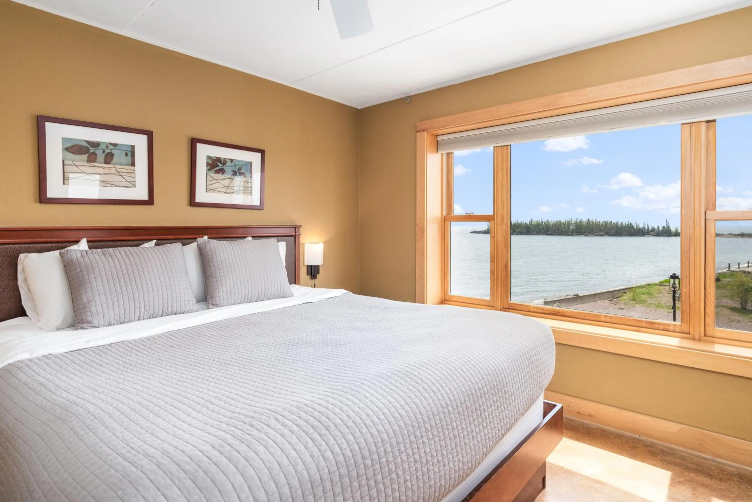 Bed in East Bay Suites