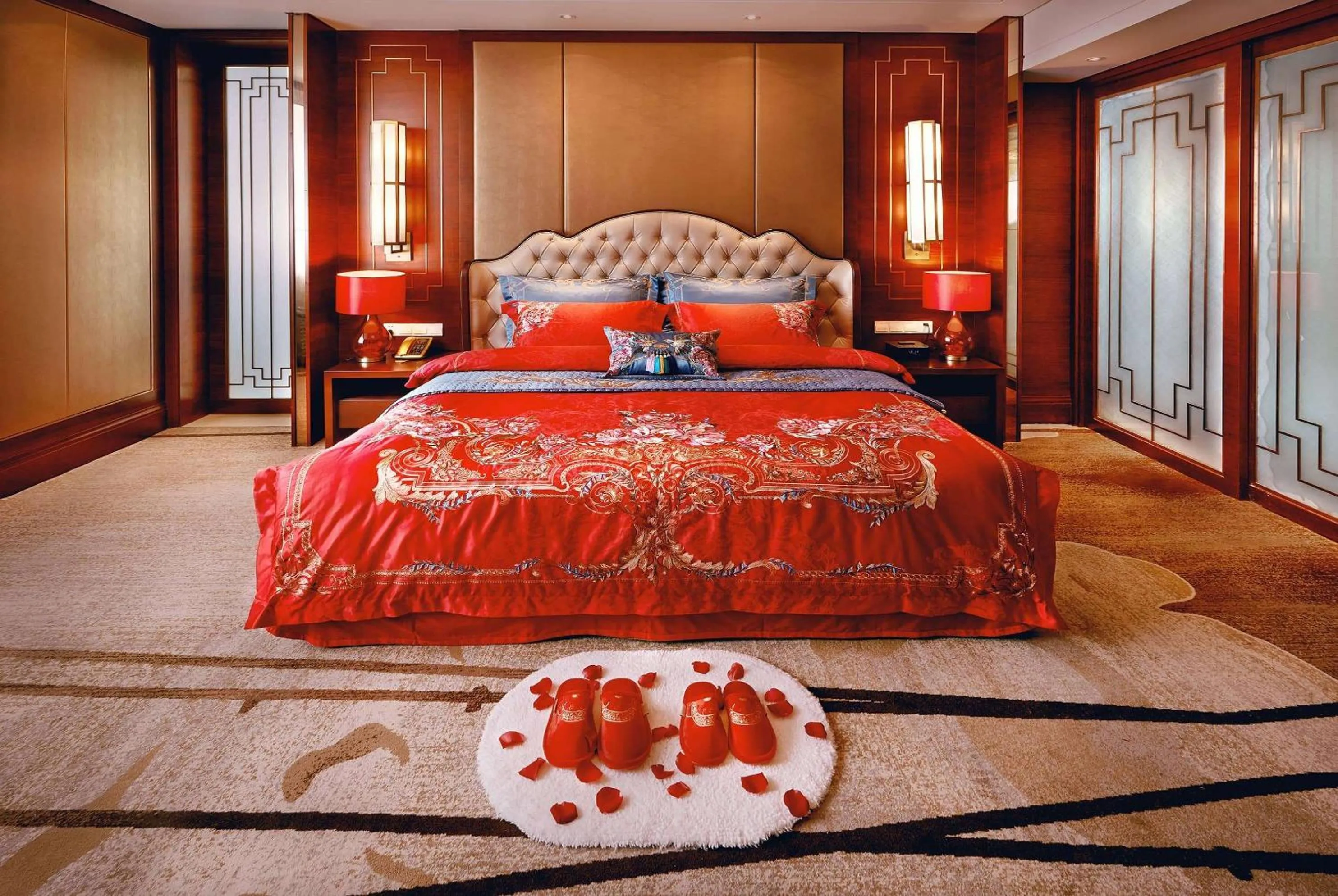 Bedroom, Bed in Wyndham Jingzhou