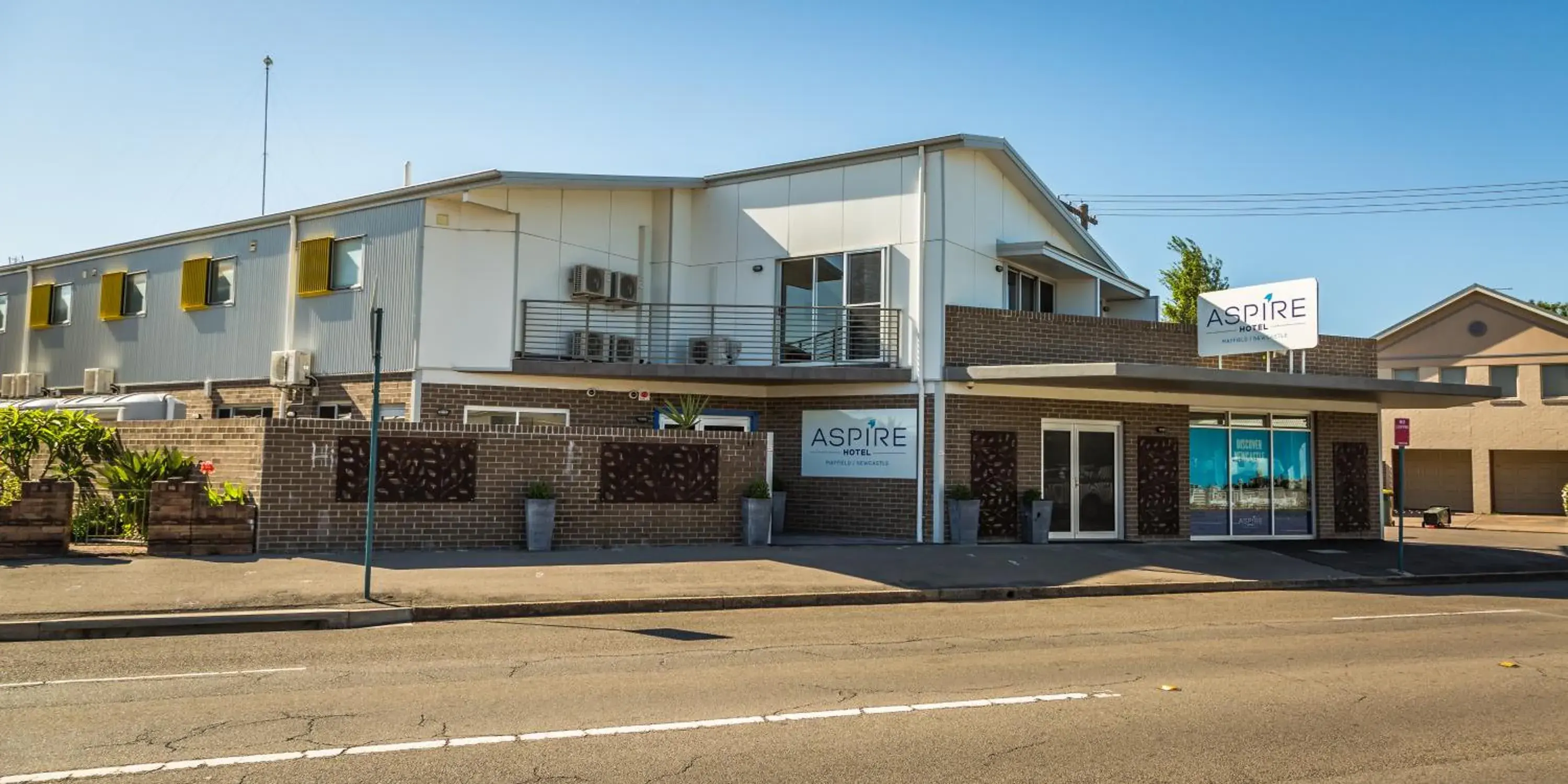 Facade/entrance in Aspire Newcastle Facade/entrance in Aspire Newcastle