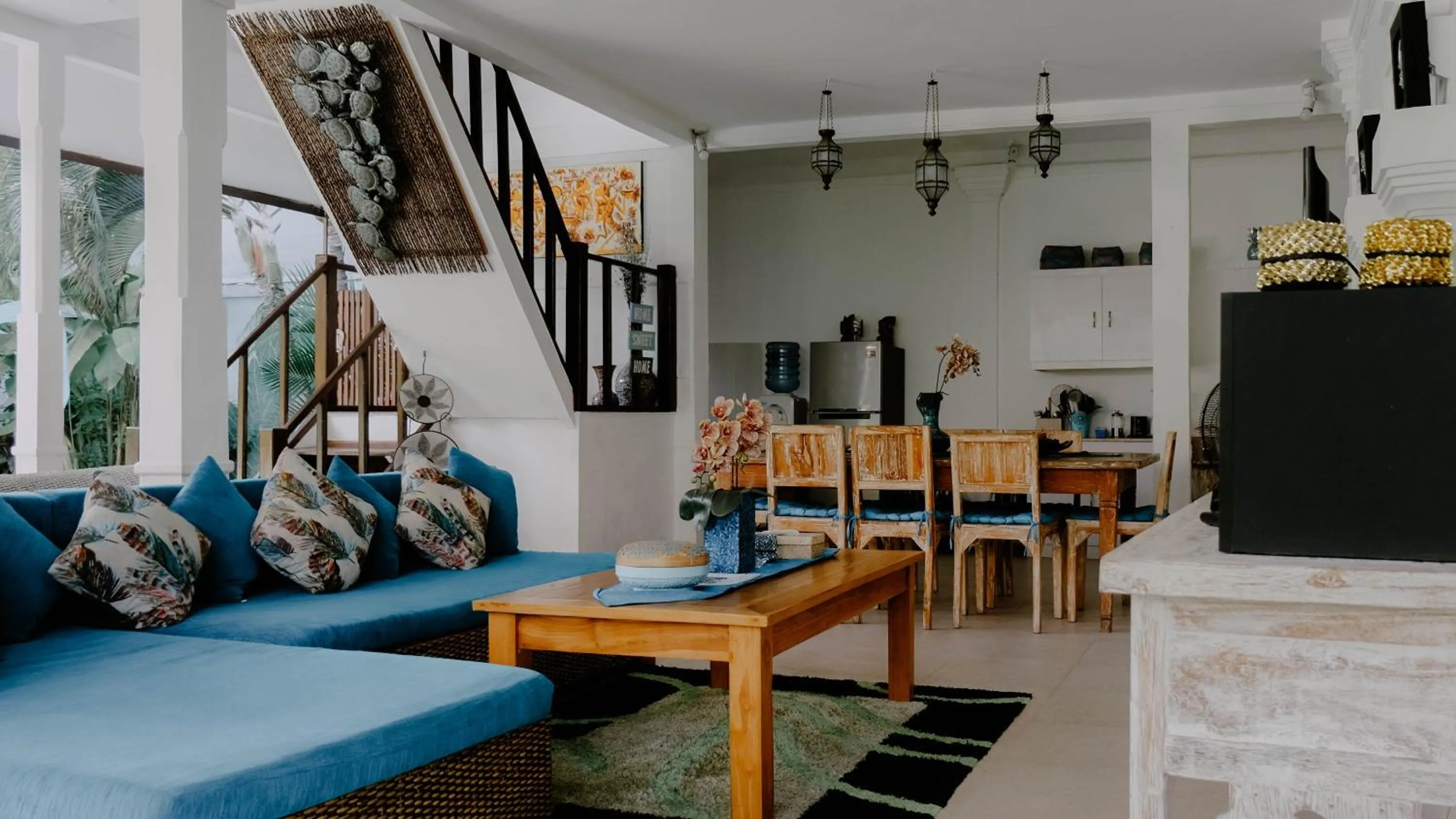 Seating area in Villa Alam Biru Gardenia