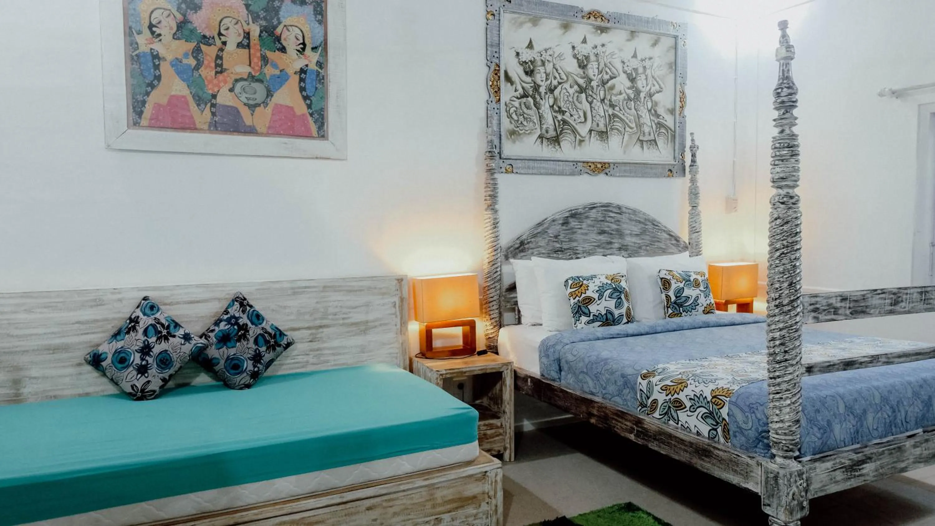 Bedroom, Bed in Villa Alam Biru Gardenia