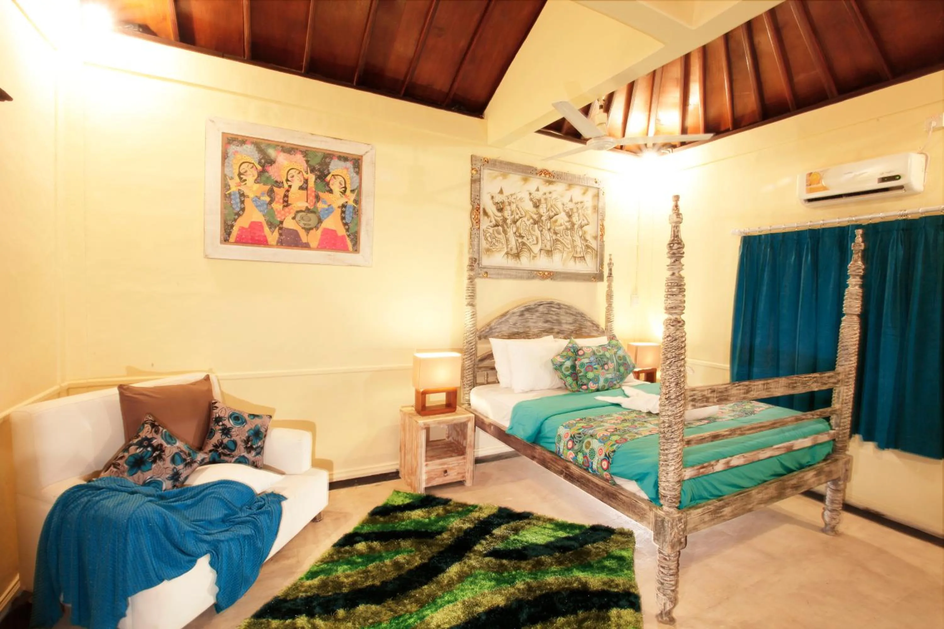 Bedroom, Bed in Villa Alam Biru Gardenia