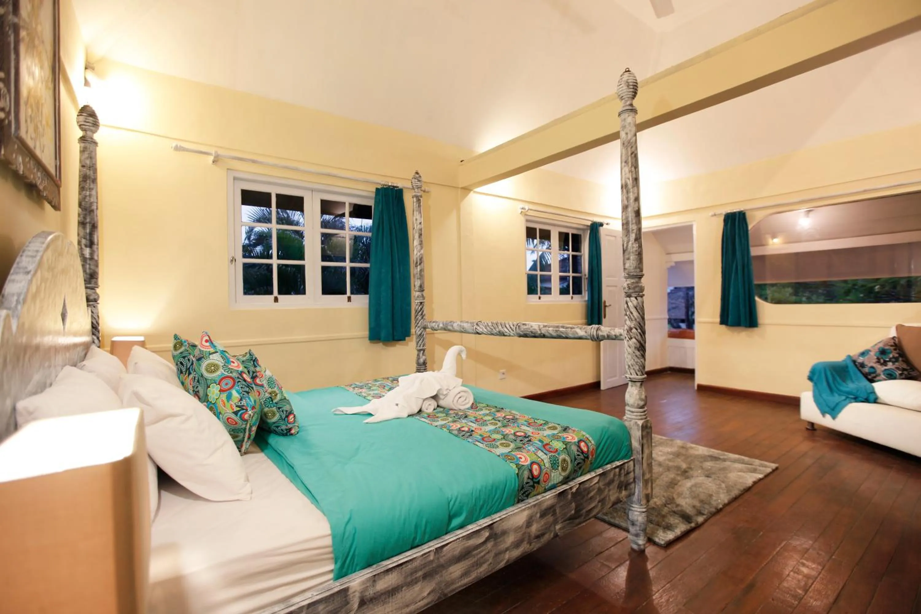 Bedroom, Bed in Villa Alam Biru Gardenia