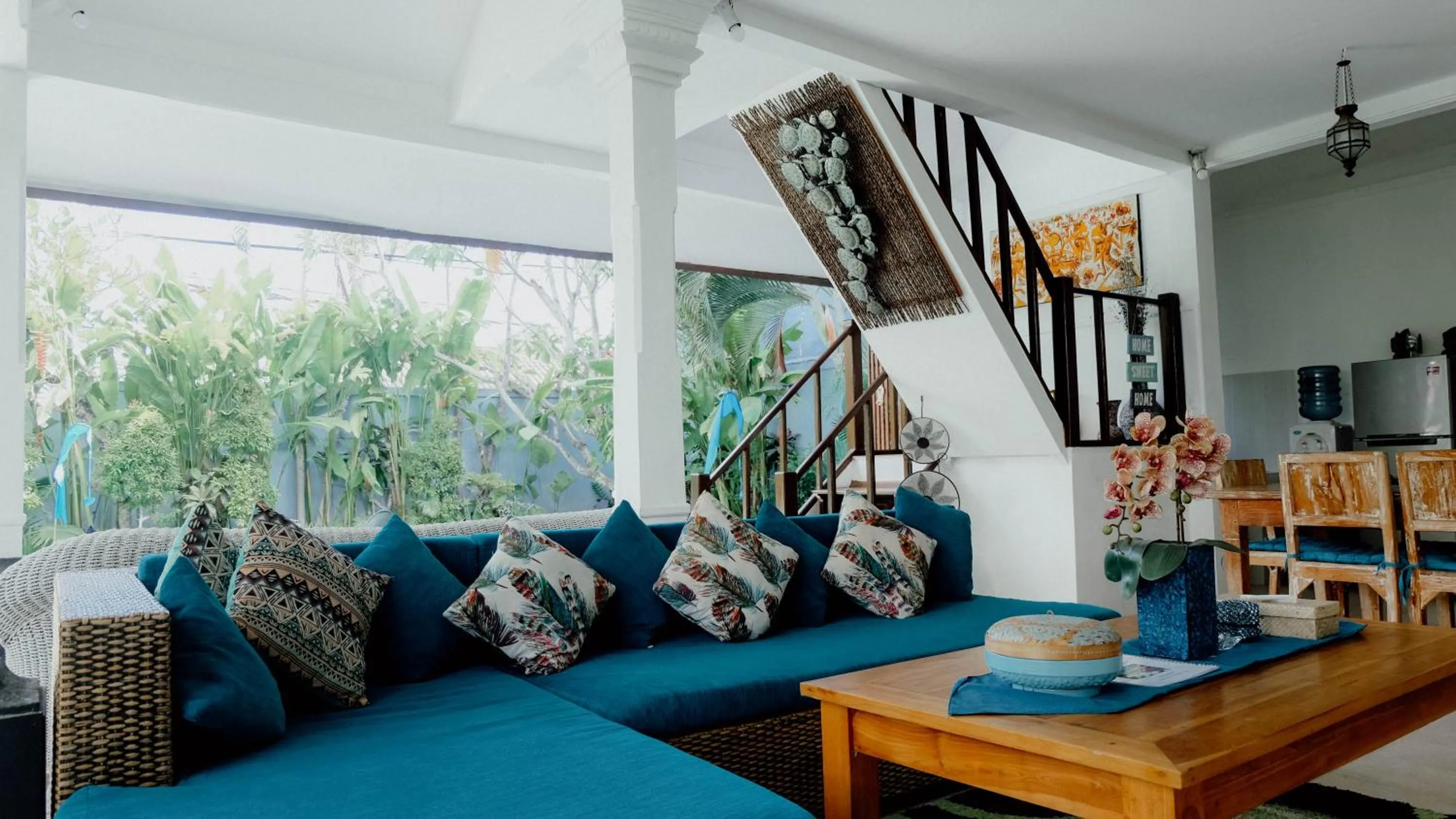 Seating area in Villa Alam Biru Gardenia