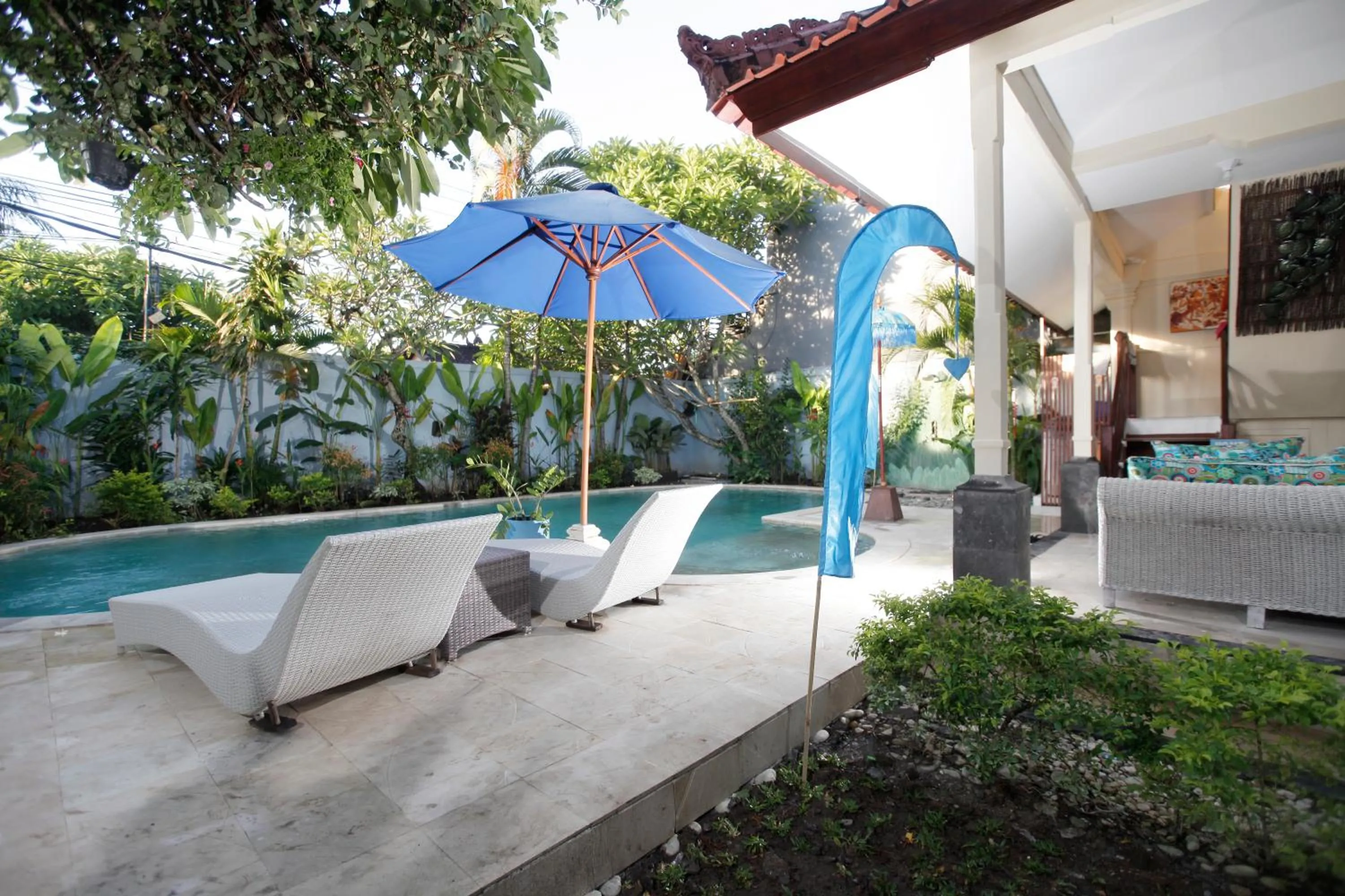 Swimming pool in Villa Alam Biru Gardenia