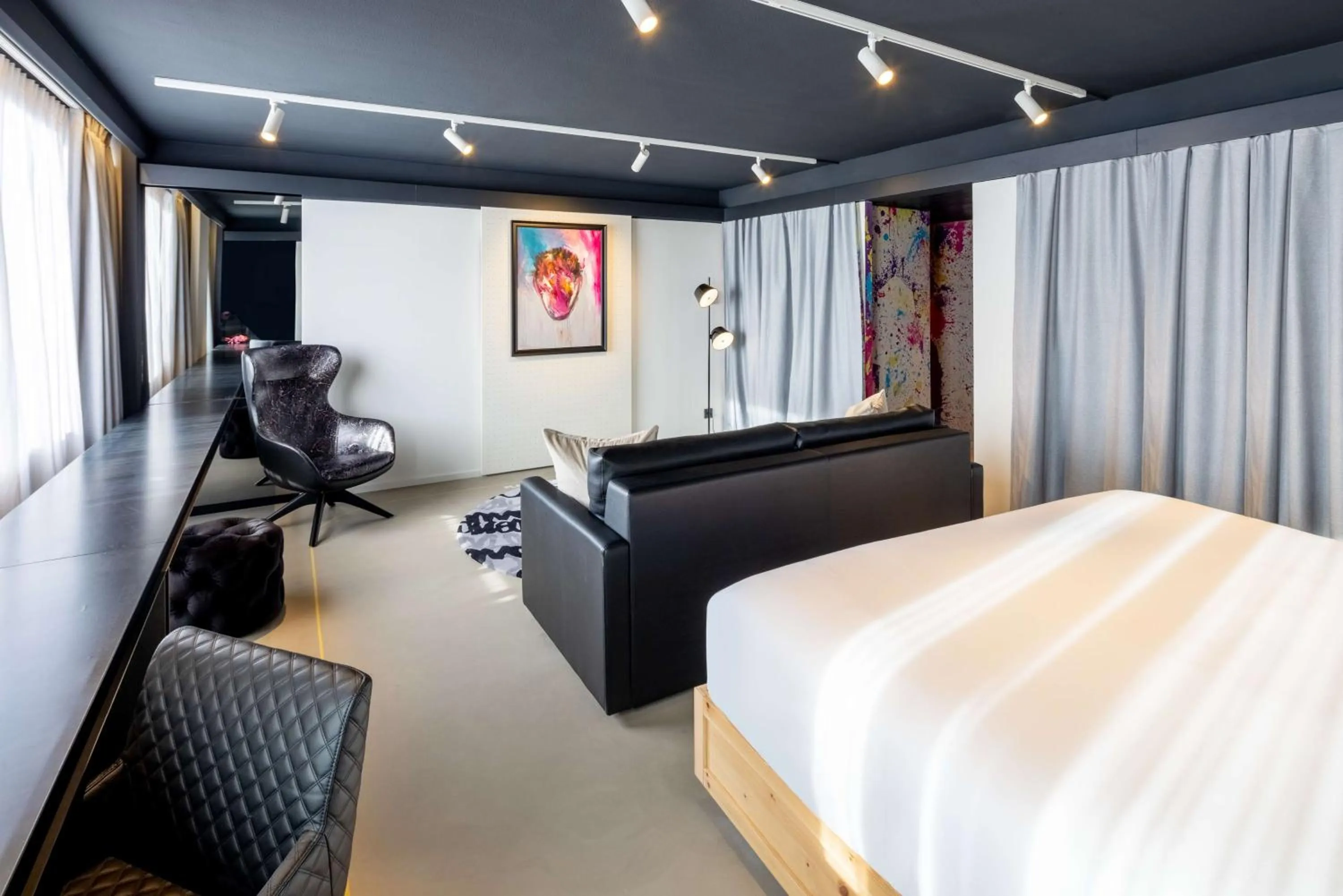 Bedroom, Bed in nhow Brussels Bloom