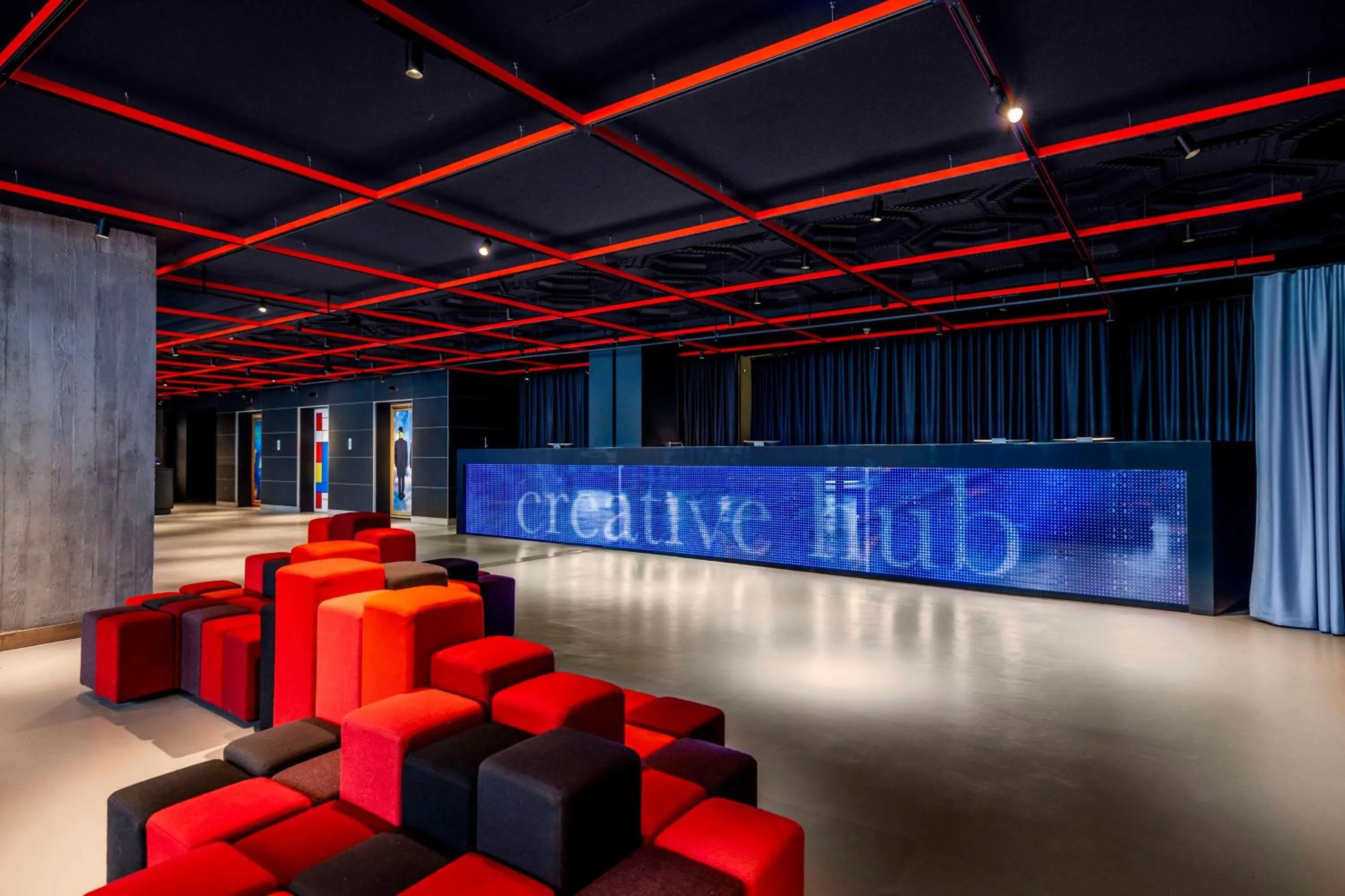 Lobby or reception in nhow Brussels Bloom