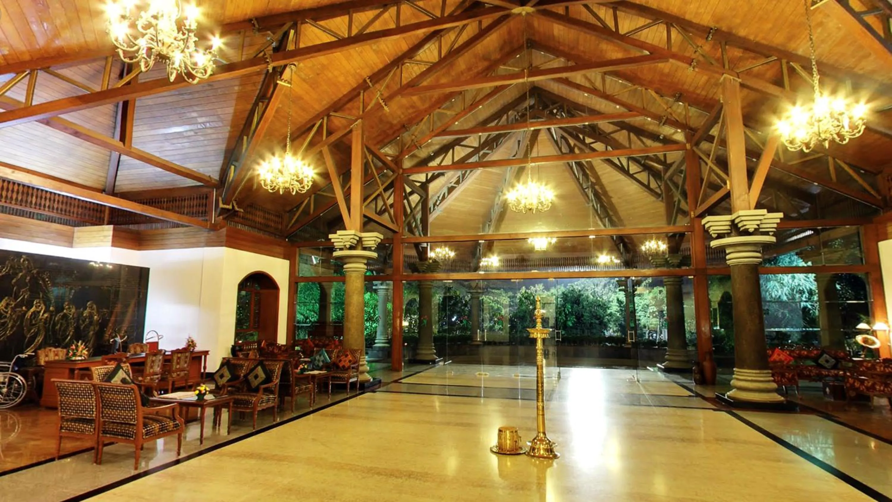 Living room in KTDC Mascot Hotel - A Heritage Living Experience