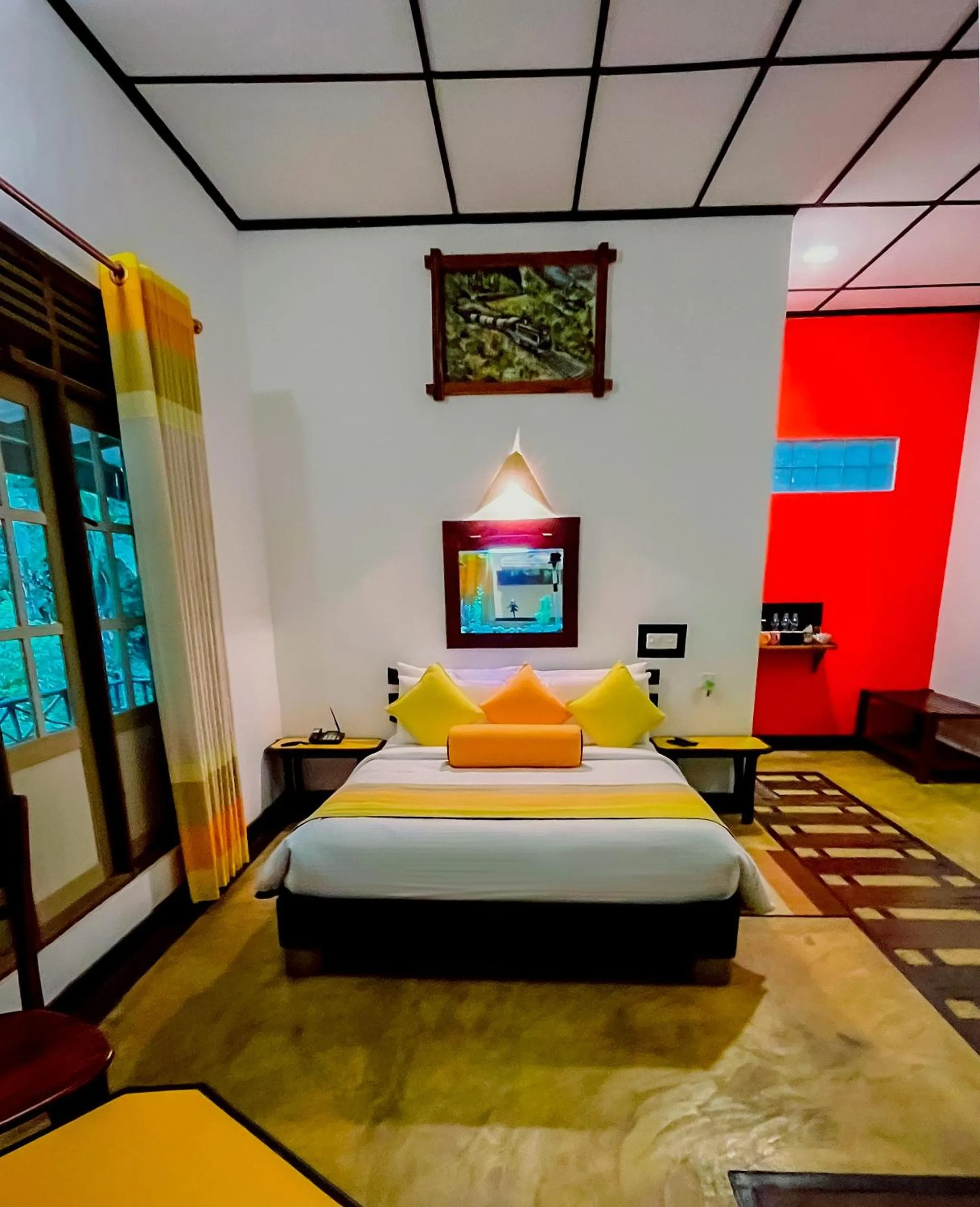 Bed in Train View Chalet