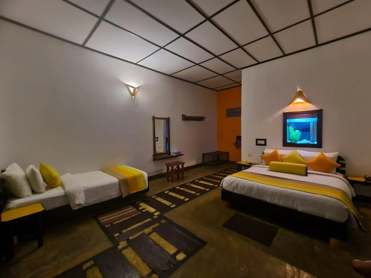 Bed in Train View Chalet