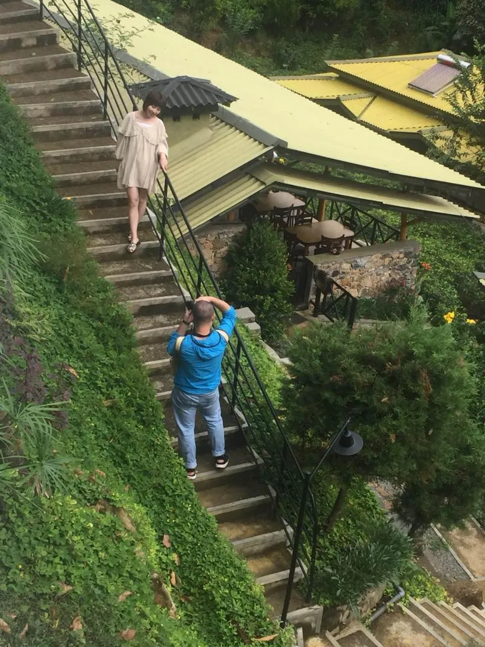 Guests in Train View Chalet