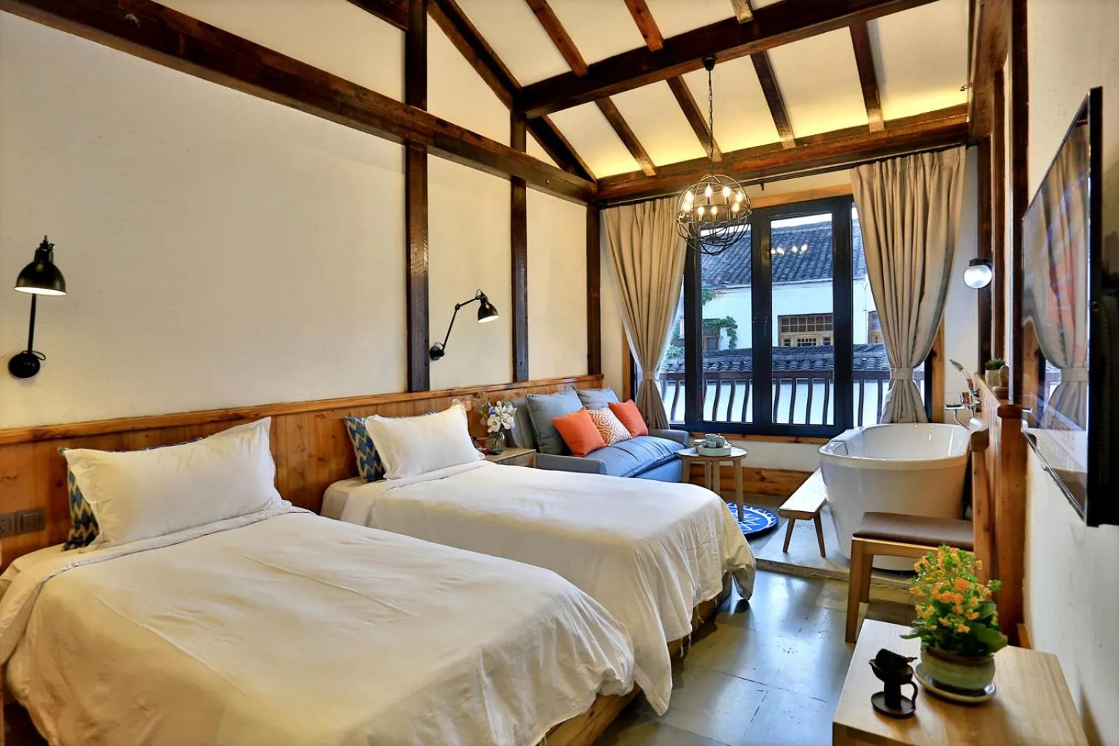 Bed in Youxiake Canal Hotel Hangzhou