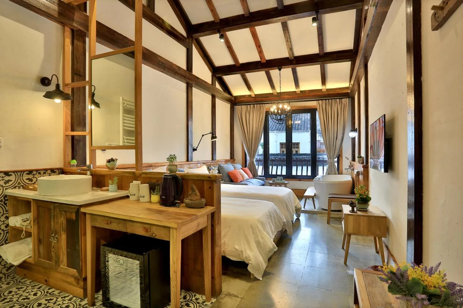 Bed in Youxiake Canal Hotel Hangzhou