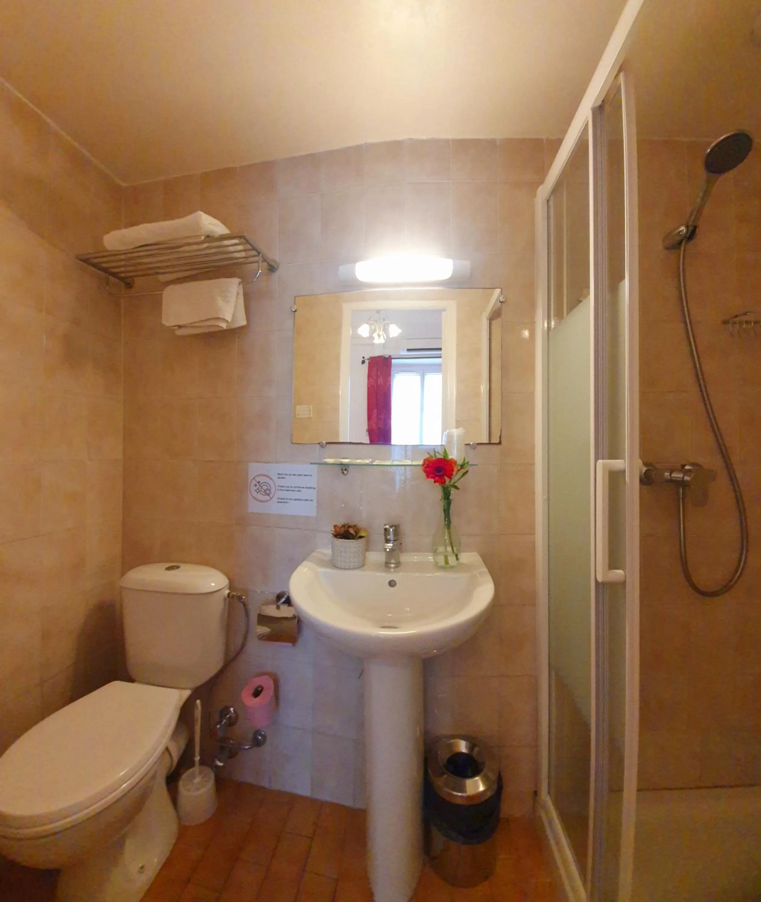 Shower in Hôtel Richelieu