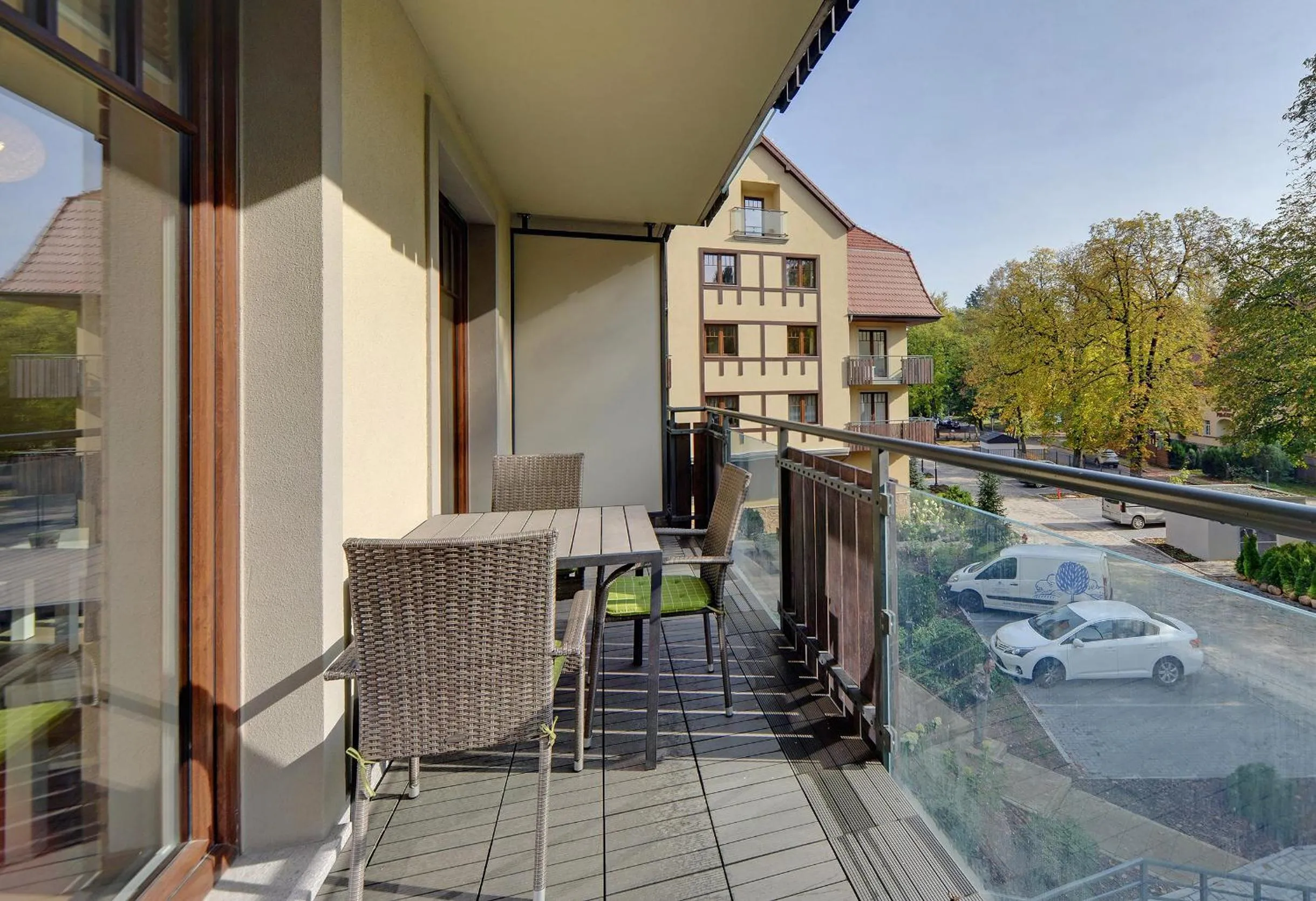 Balcony/Terrace in Apartament Wille Parkowe