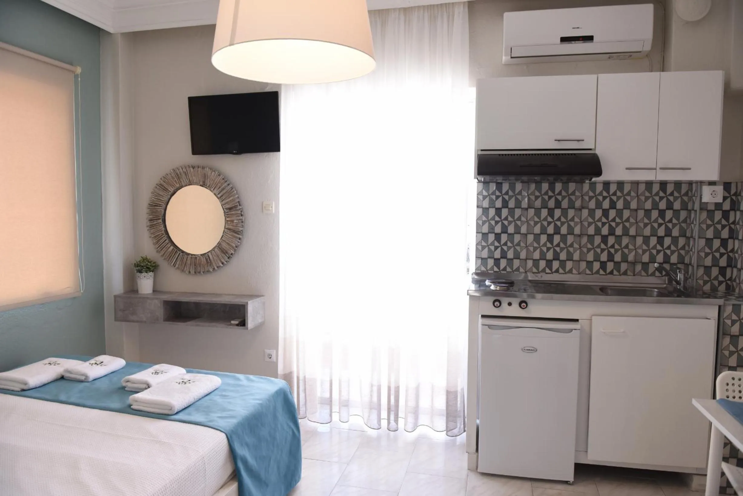 Photo of the whole room, Bed in Dionisos Elia