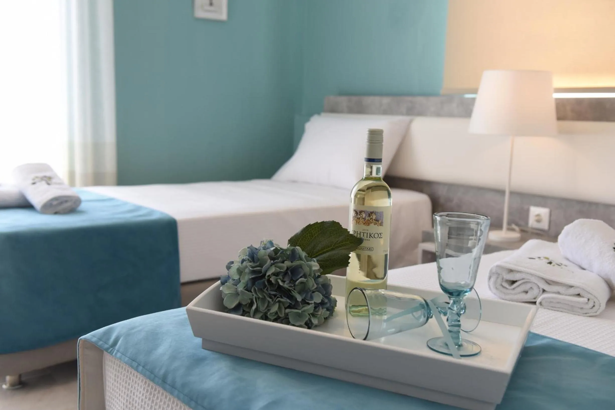 Decorative detail, Bed in Dionisos Elia