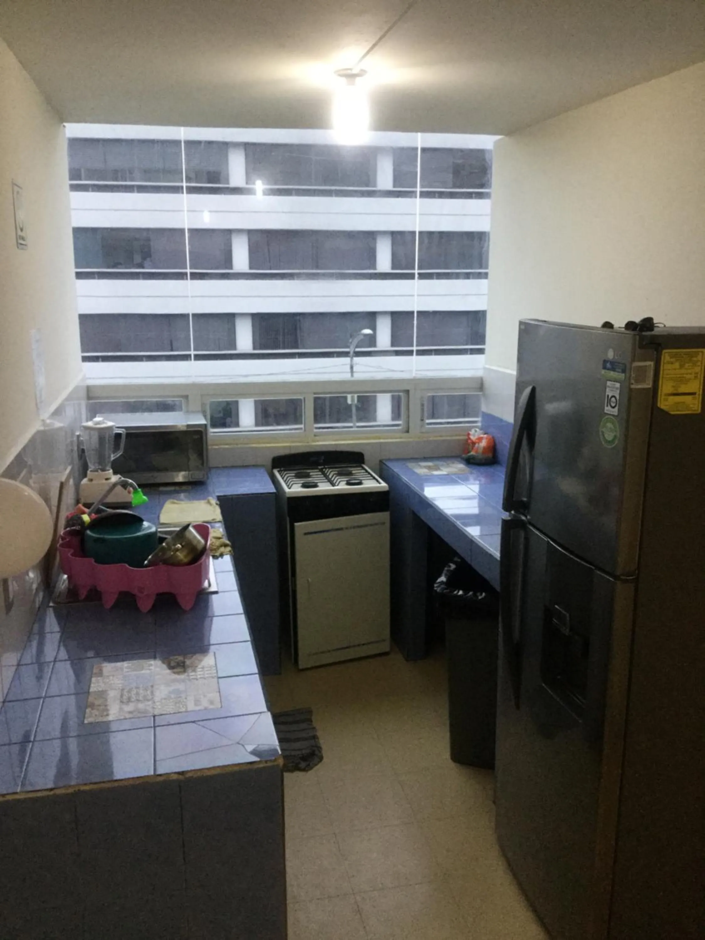 Kitchen or kitchenette in Hostal Ciudad de Mexico