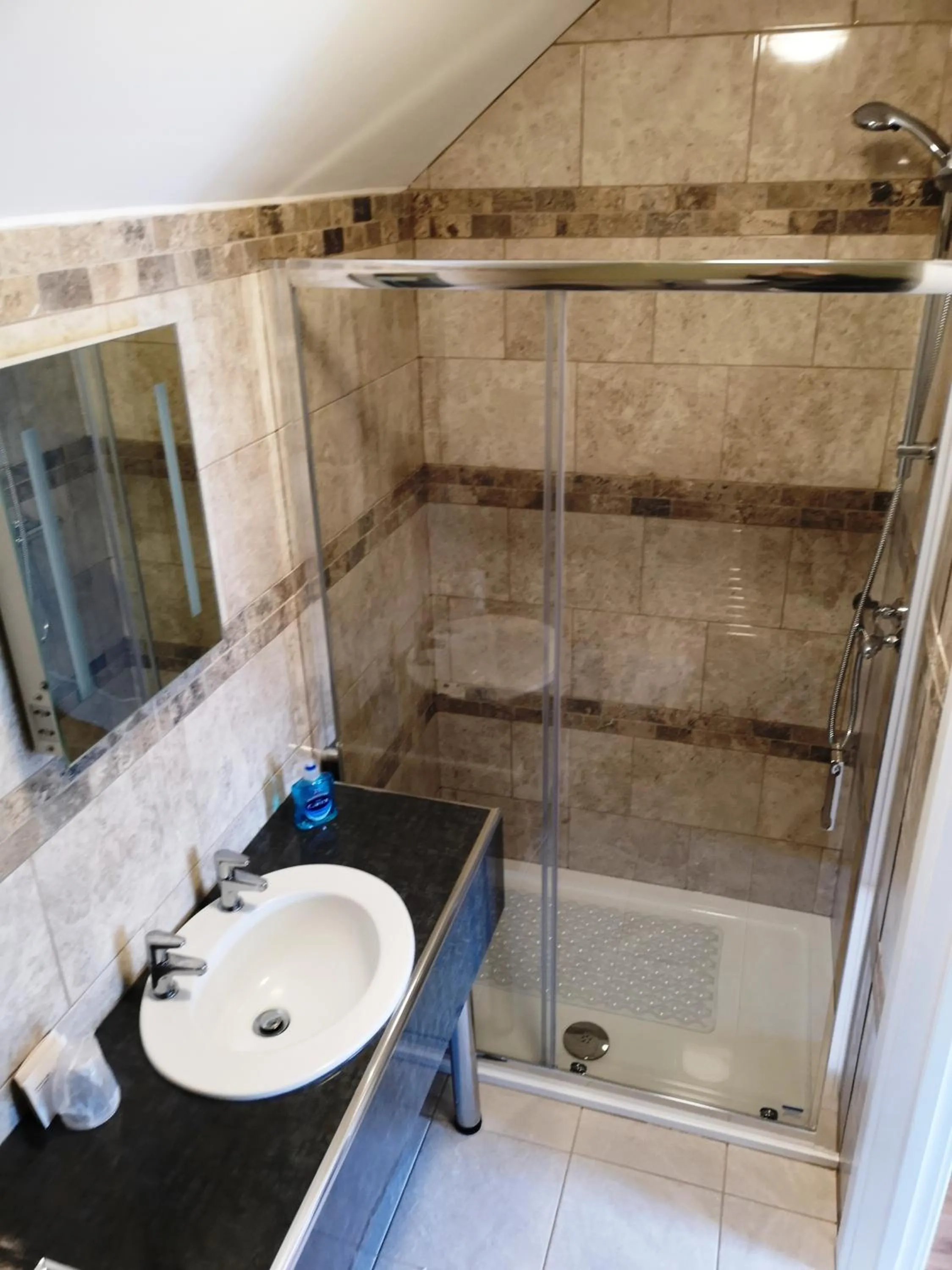 Shower in Anglesey Hotel