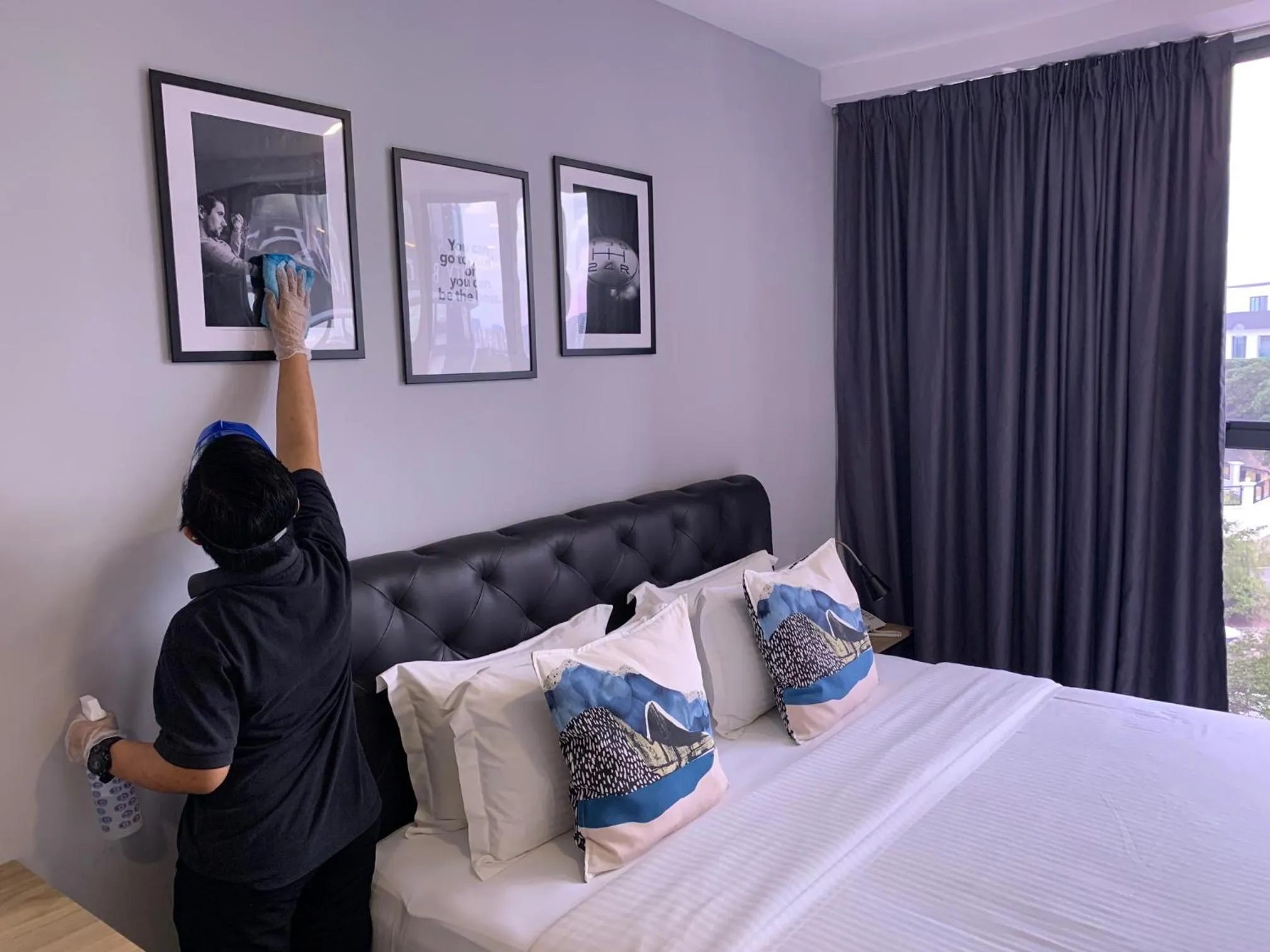 Staff, Bed in B Lot Hotel