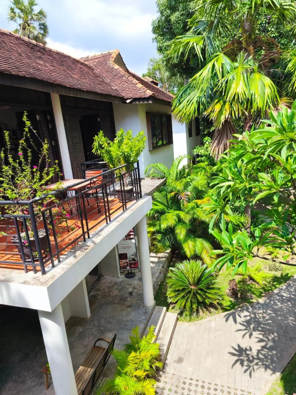 Balcony/Terrace in Sala Baï Hotel & Restaurant School